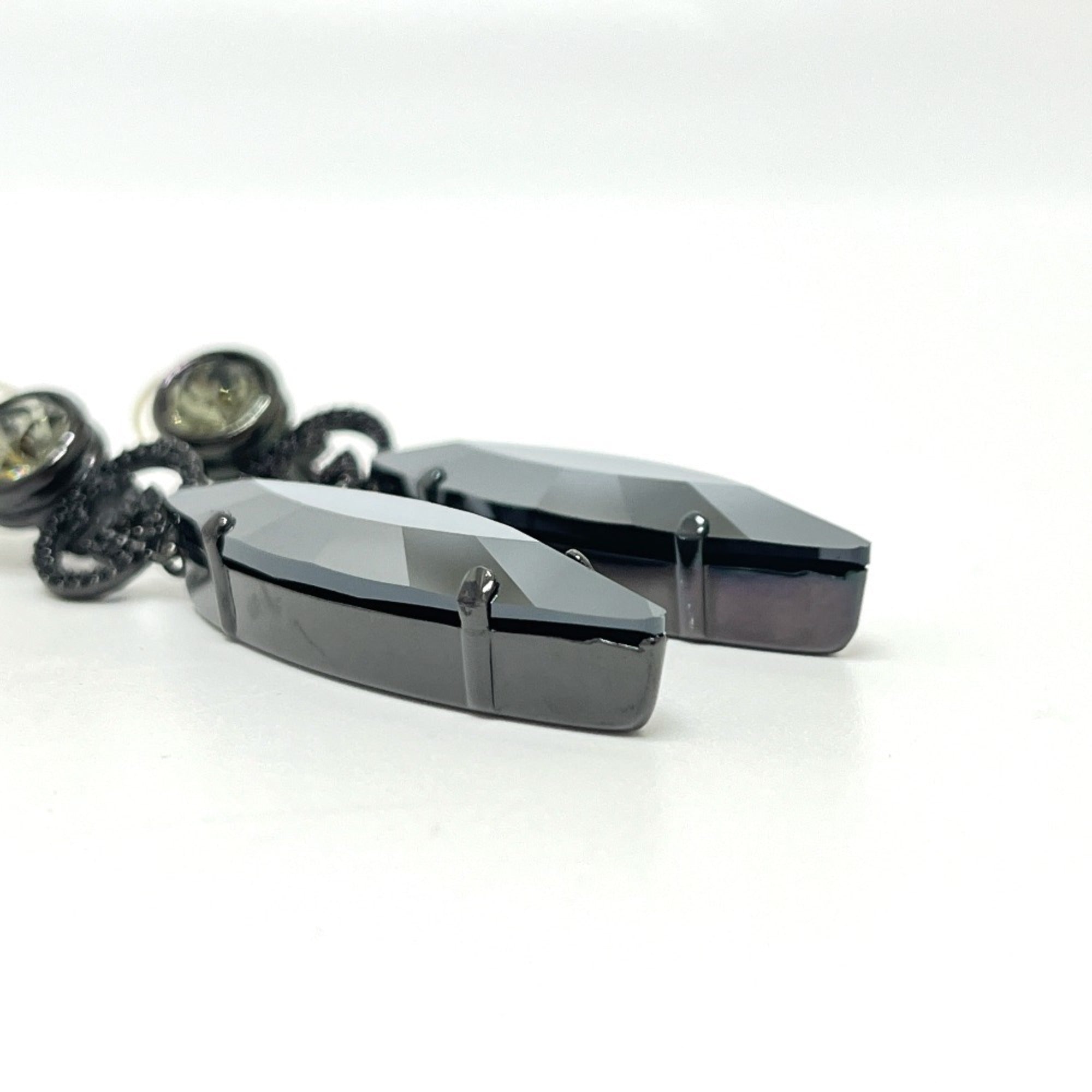 Crystal Clip-On Earrings Metal