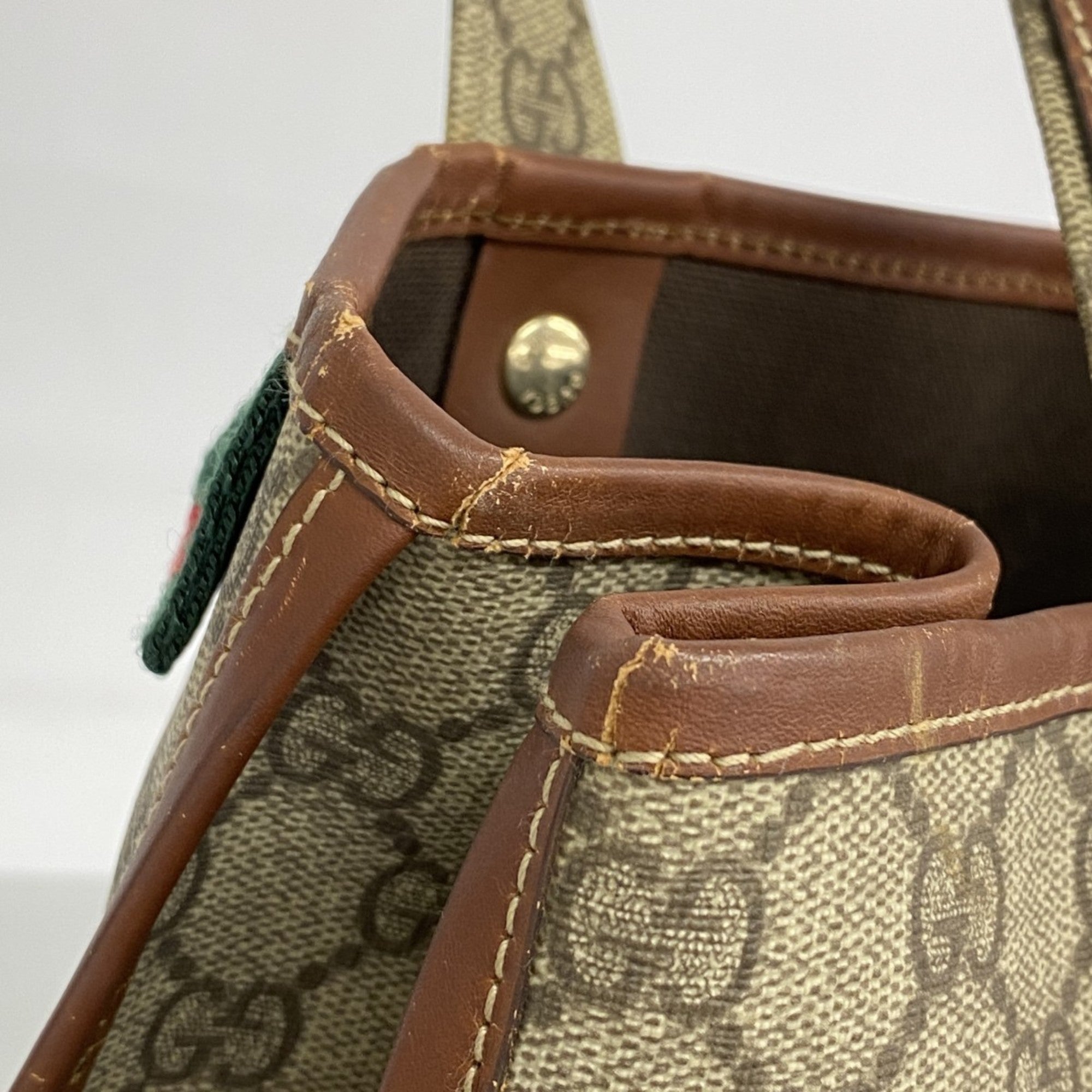 Web Loop Tote GG Coated Canvas Tall