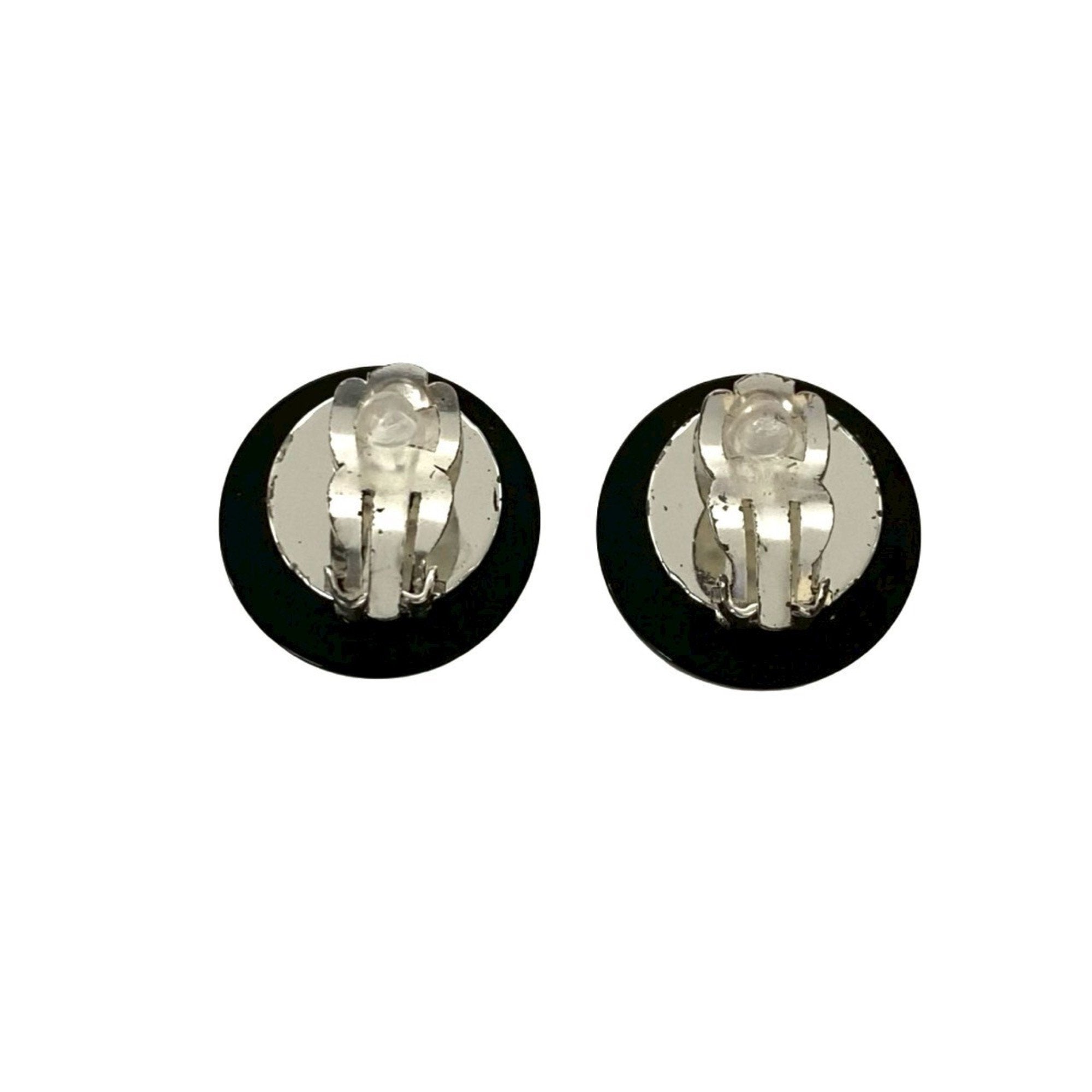 CC Logo Clip-On Earrings Sterling Silver