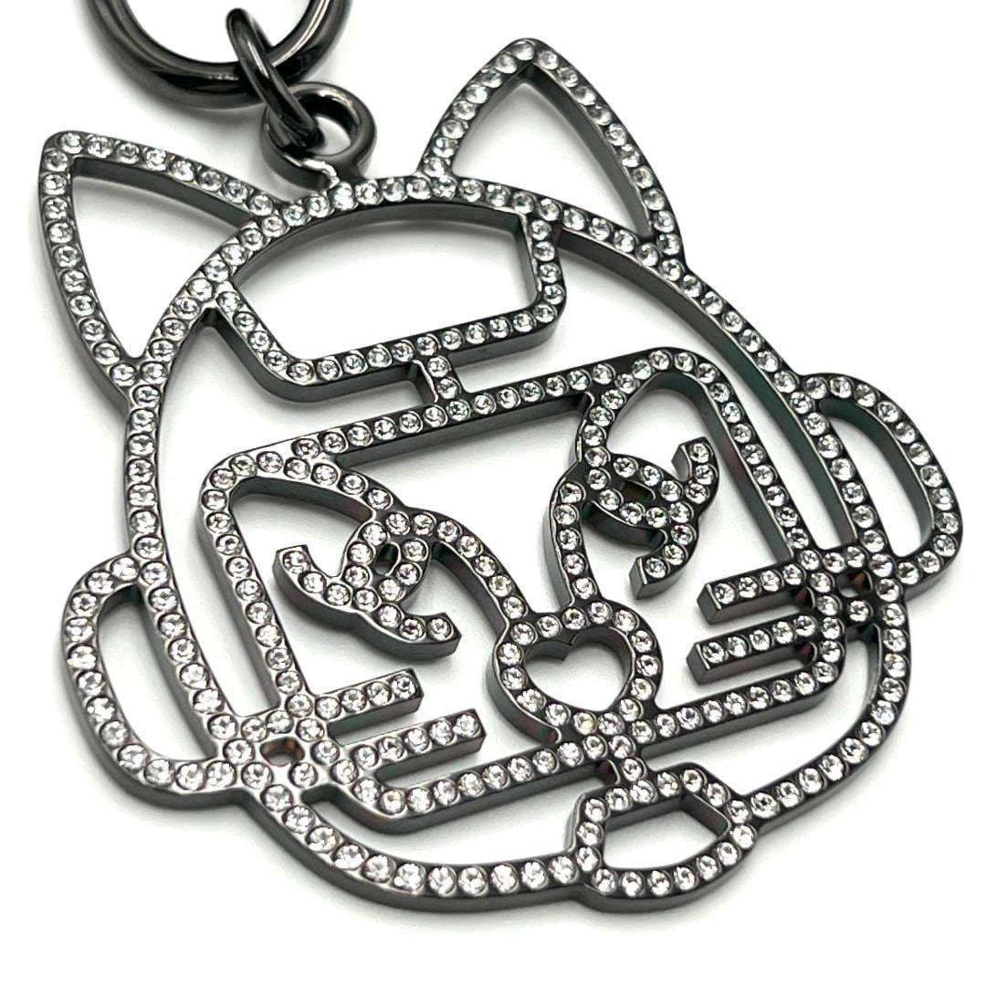 Pendant Necklace Metal and Rhinestone
