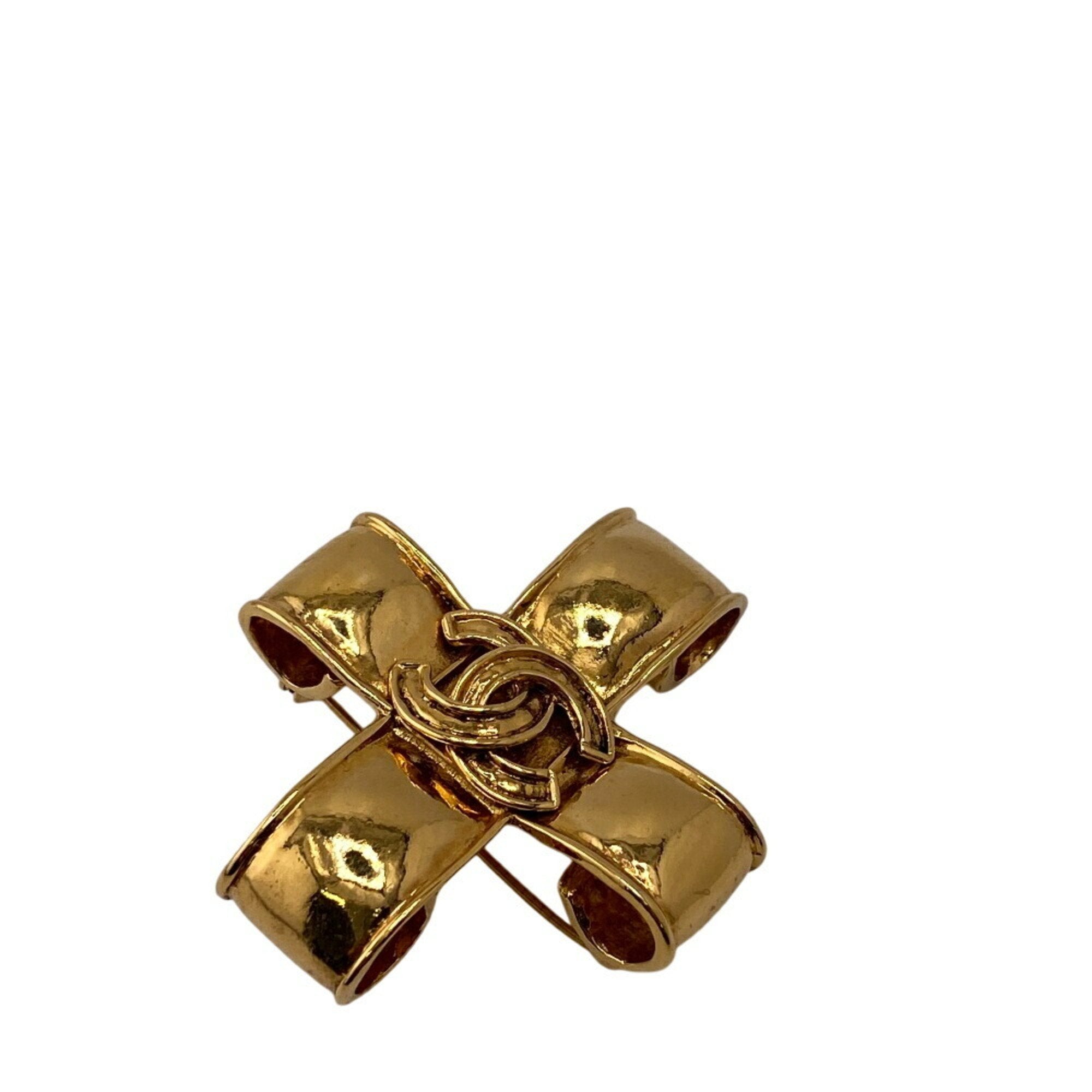 CC Logo Brooch Metal