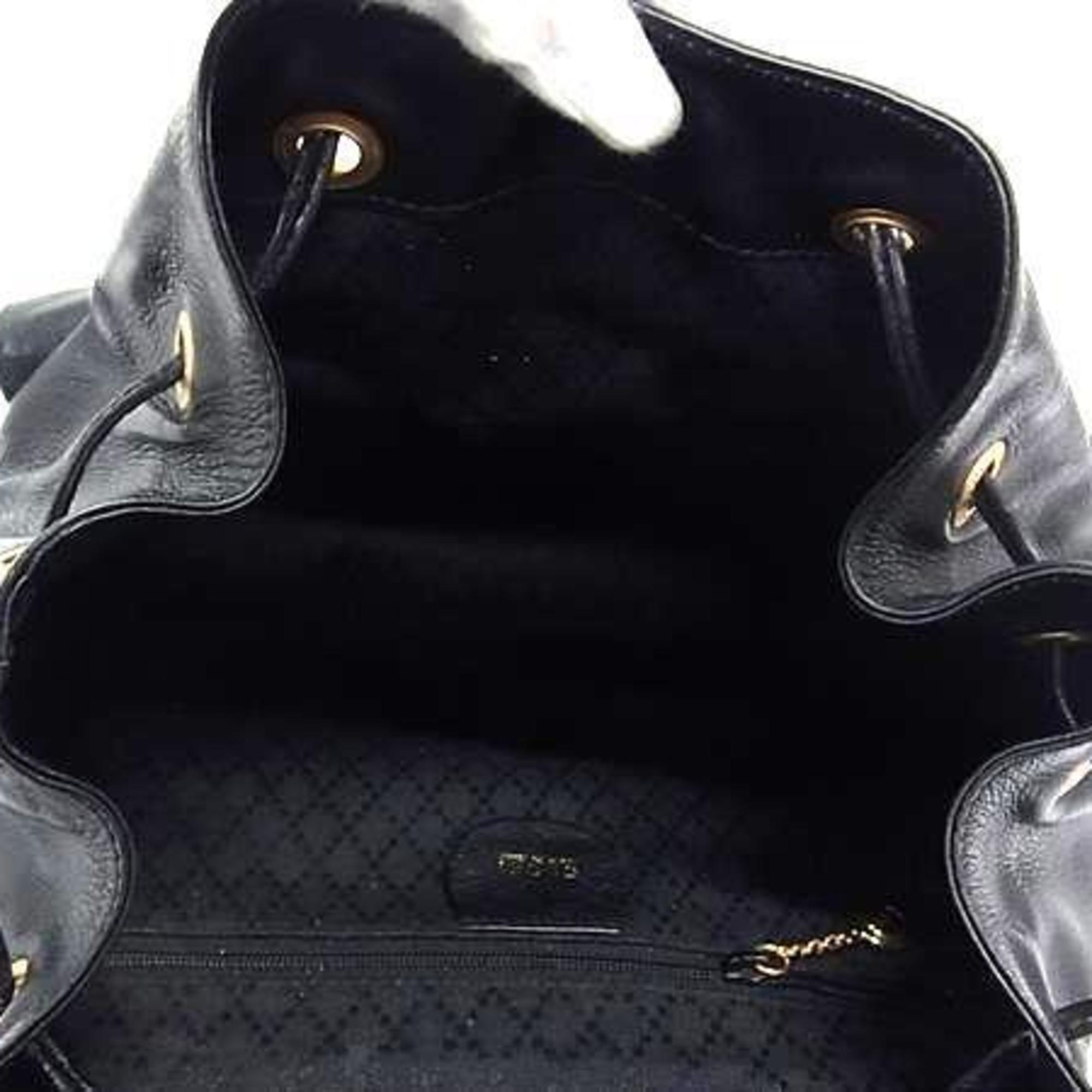 Vintage Bamboo Backpack Leather Medium