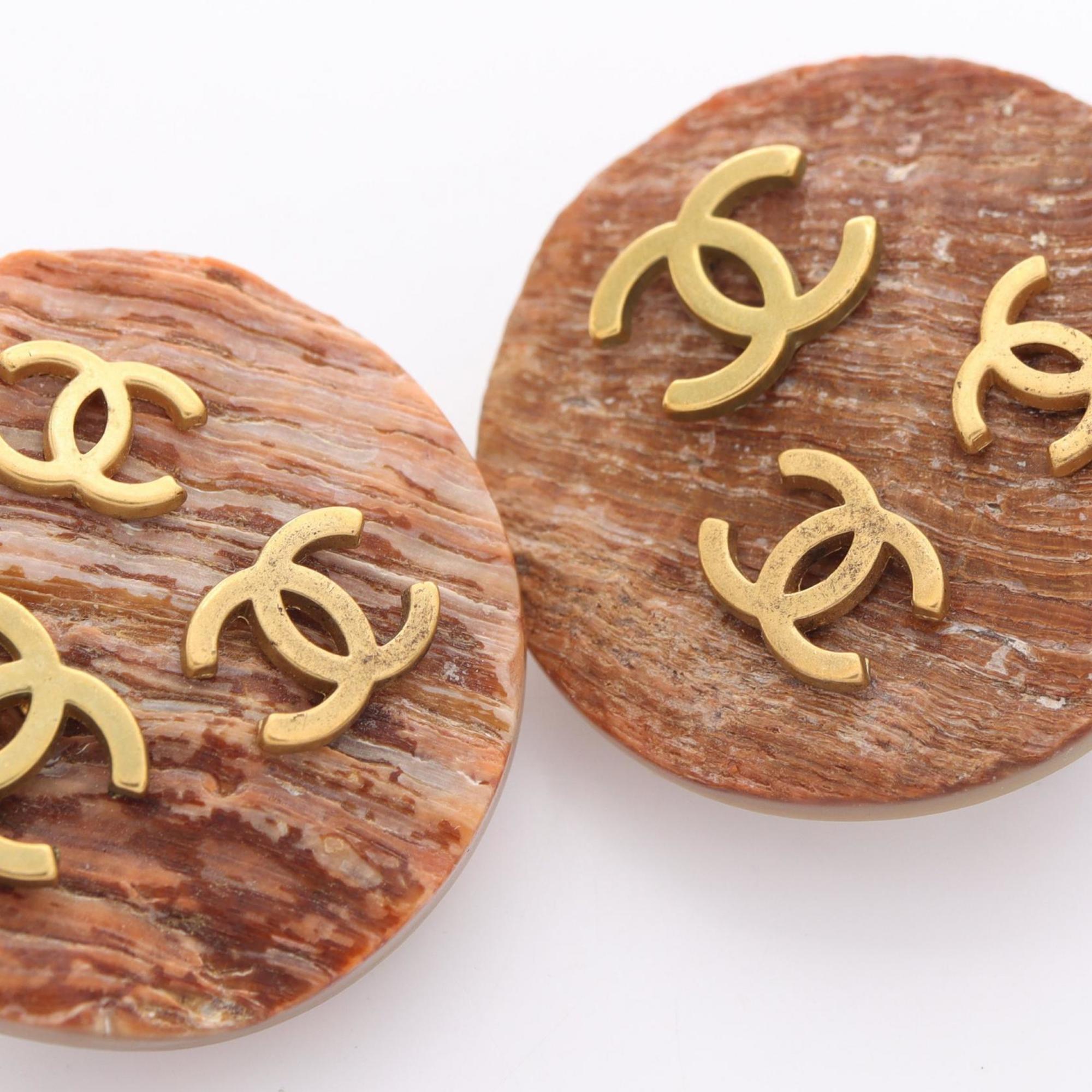 CC Logo Clip-On Earrings Metal