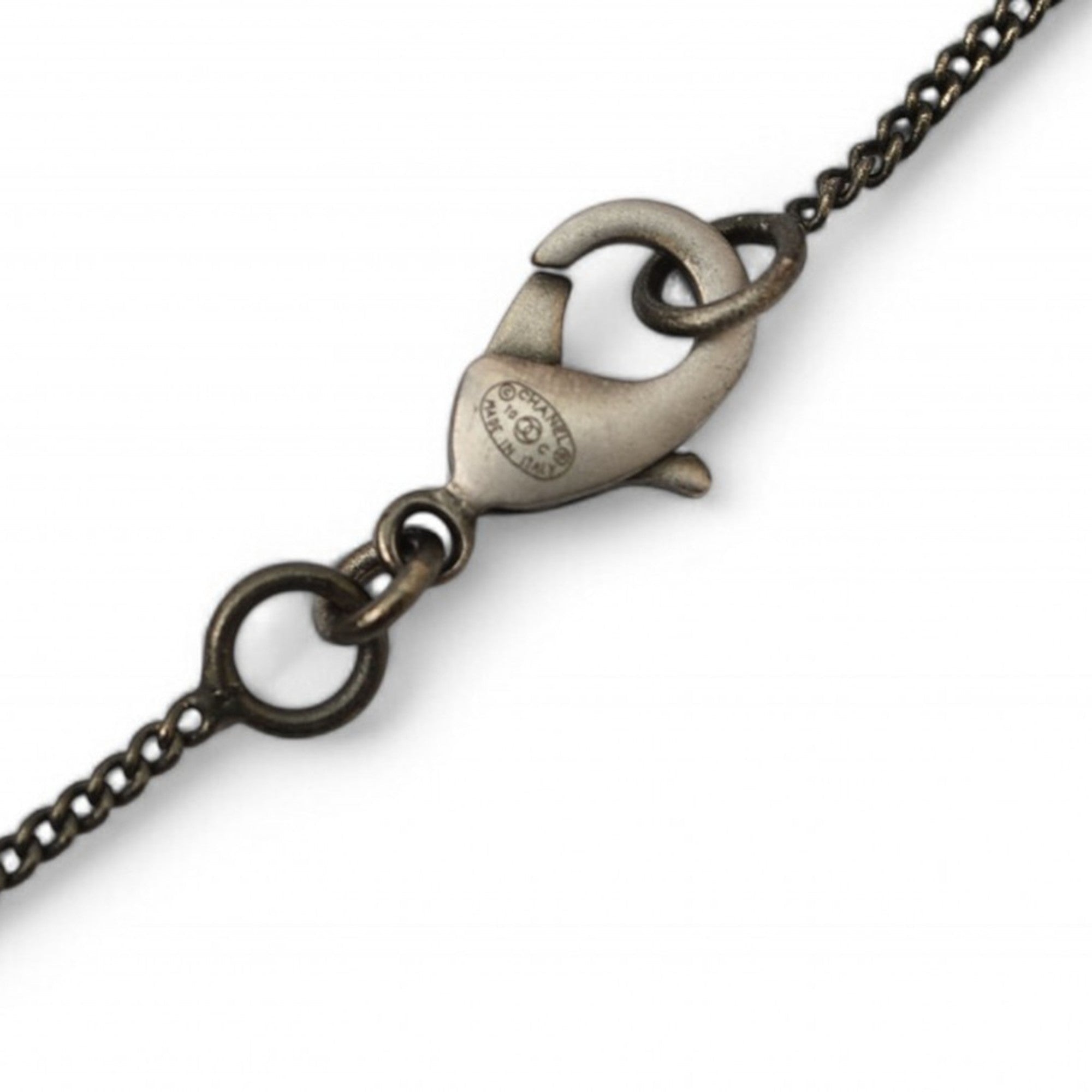 CC Logo Pendant Necklace Metal
