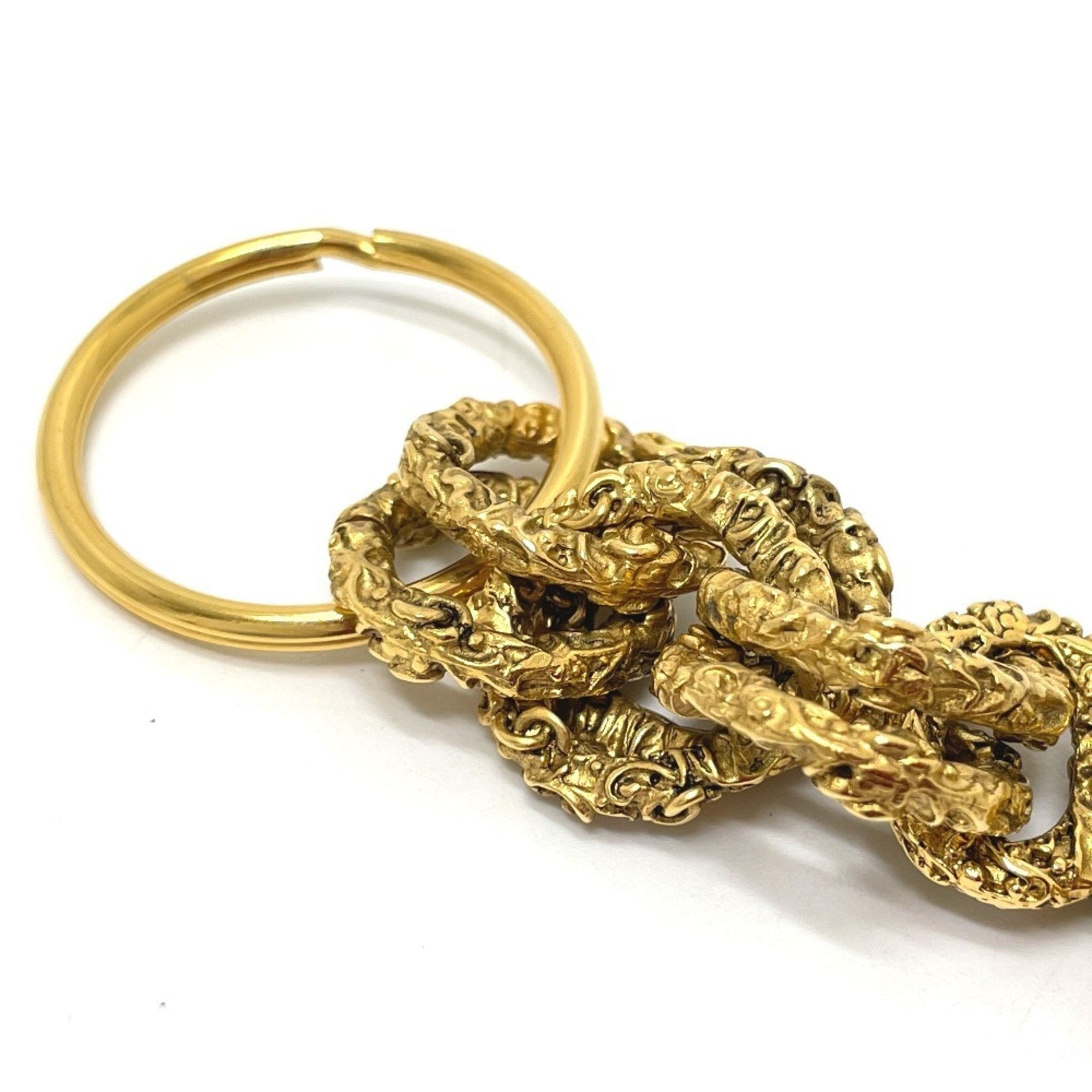 Vintage Key Charm Brass Black and Gold Handbag Charm