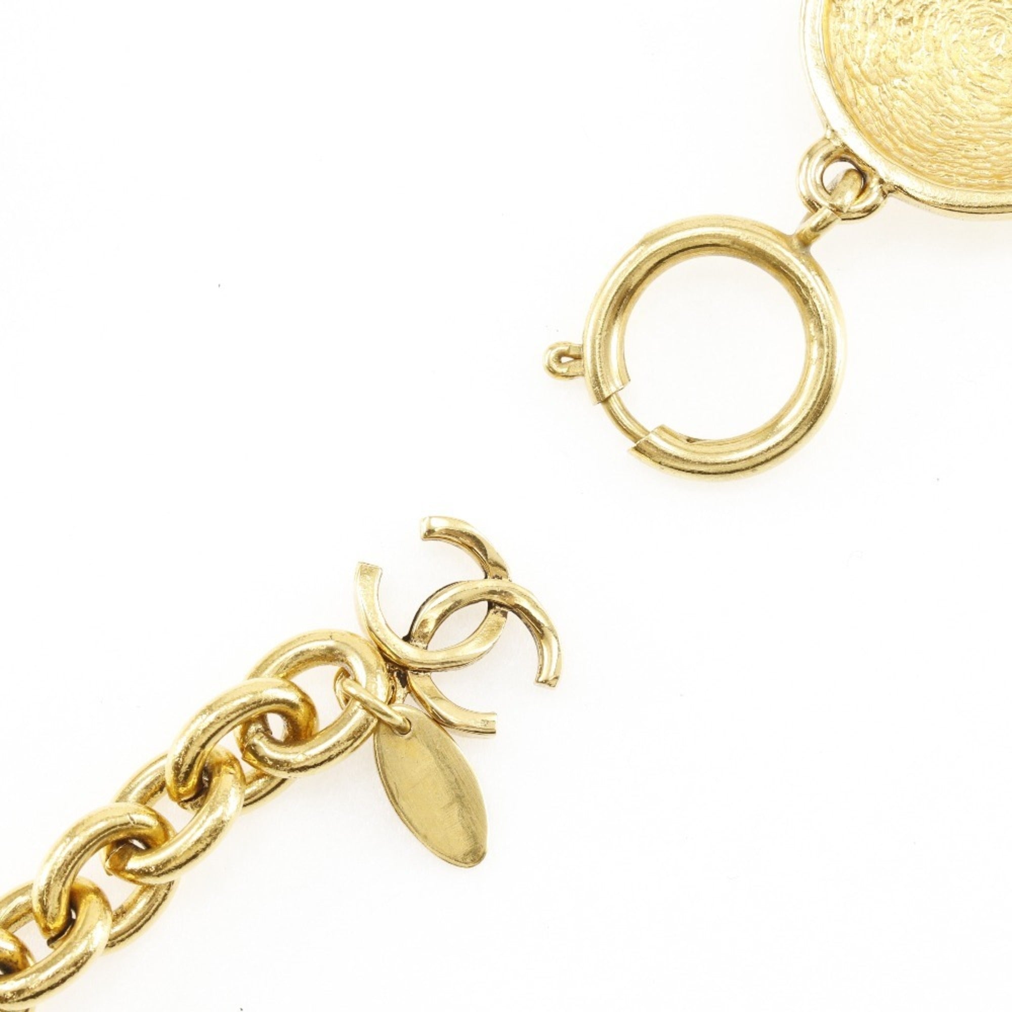 CC Logo Pendant Necklace Metal