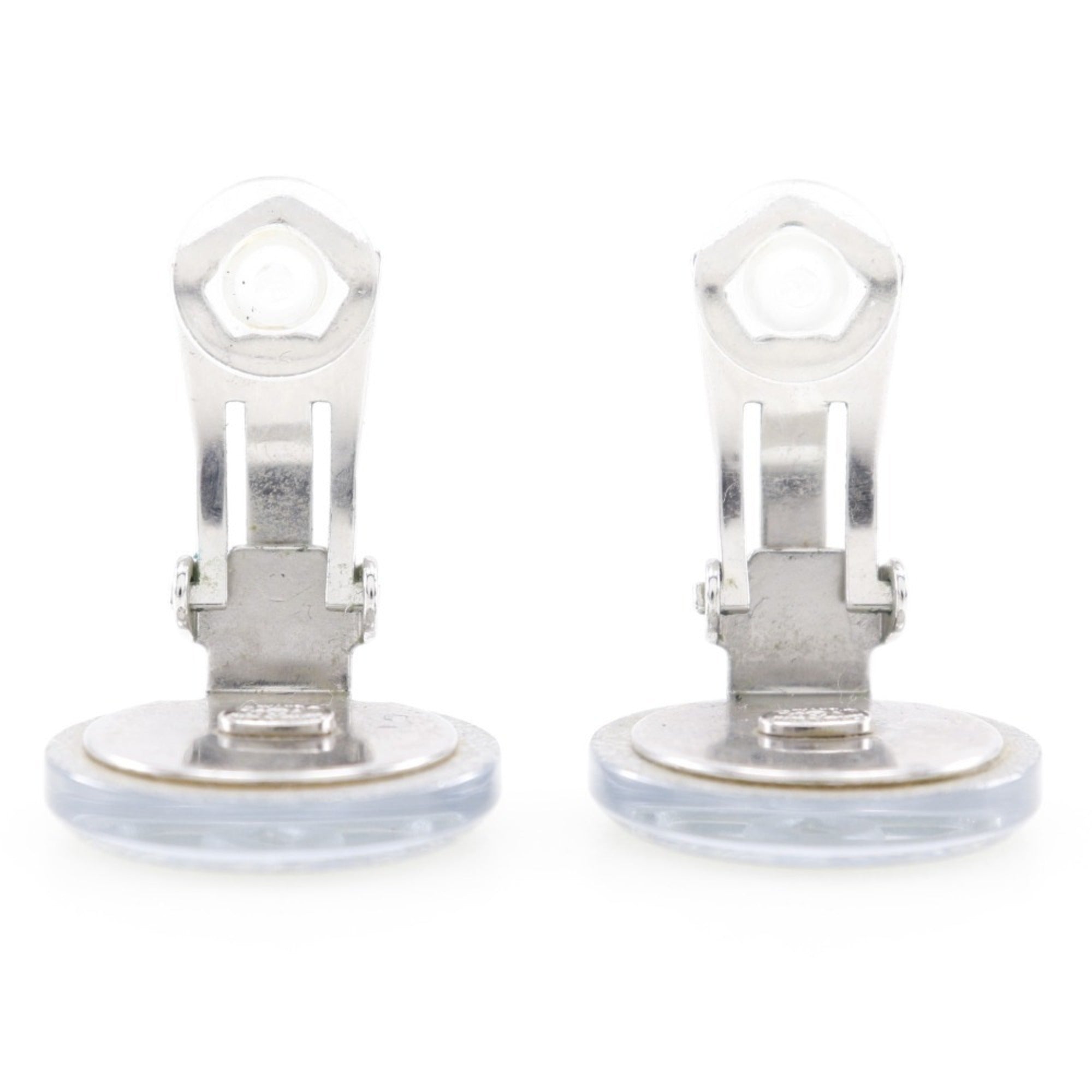 CC Logo Clip-On Earrings Sterling Silver