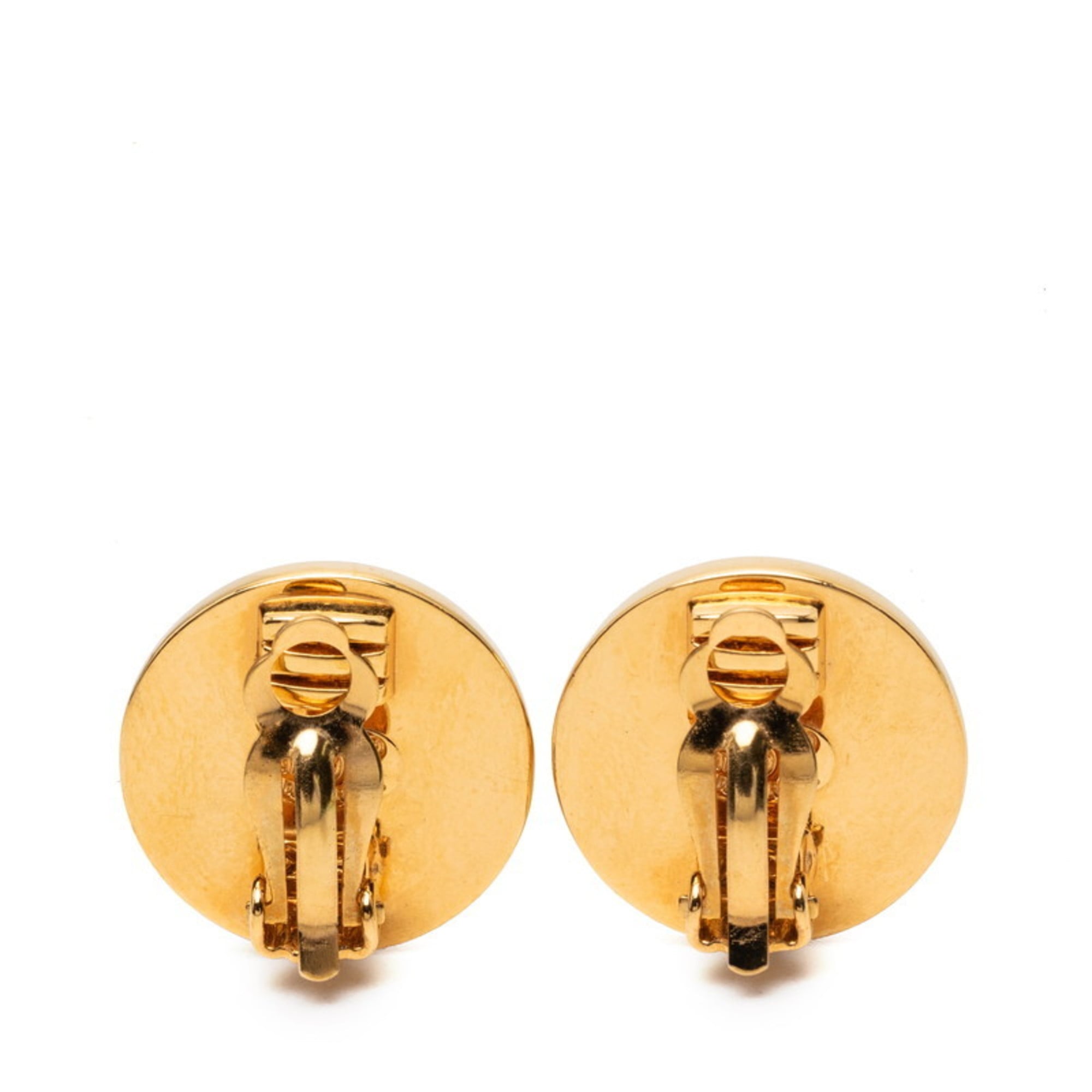 CC Logo Clip-On Earrings Metal