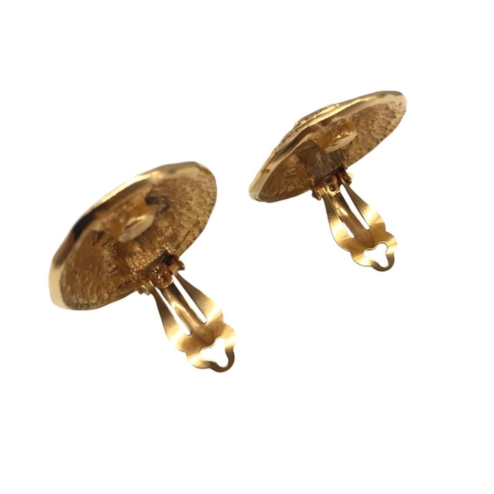 Clip-On Earrings Clip-On Gold-Tone Metal