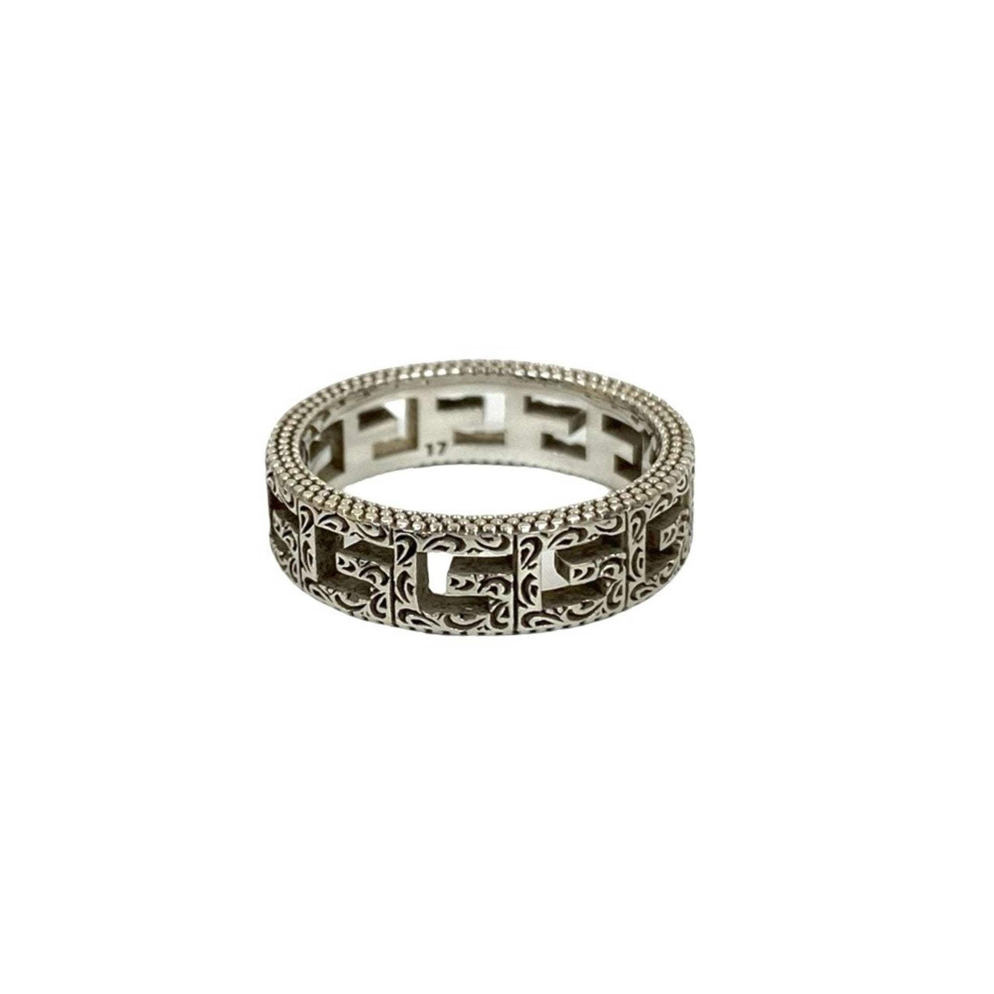 Square G Arabesque Ring Sterling Silver