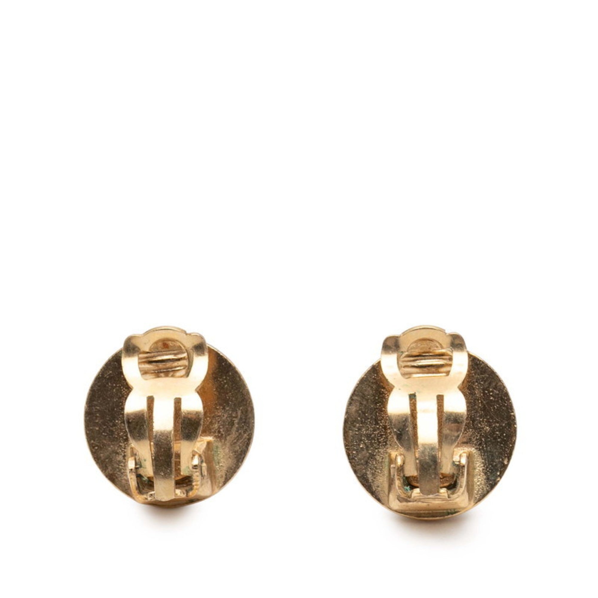 CC Logo Clip-On Earrings Metal