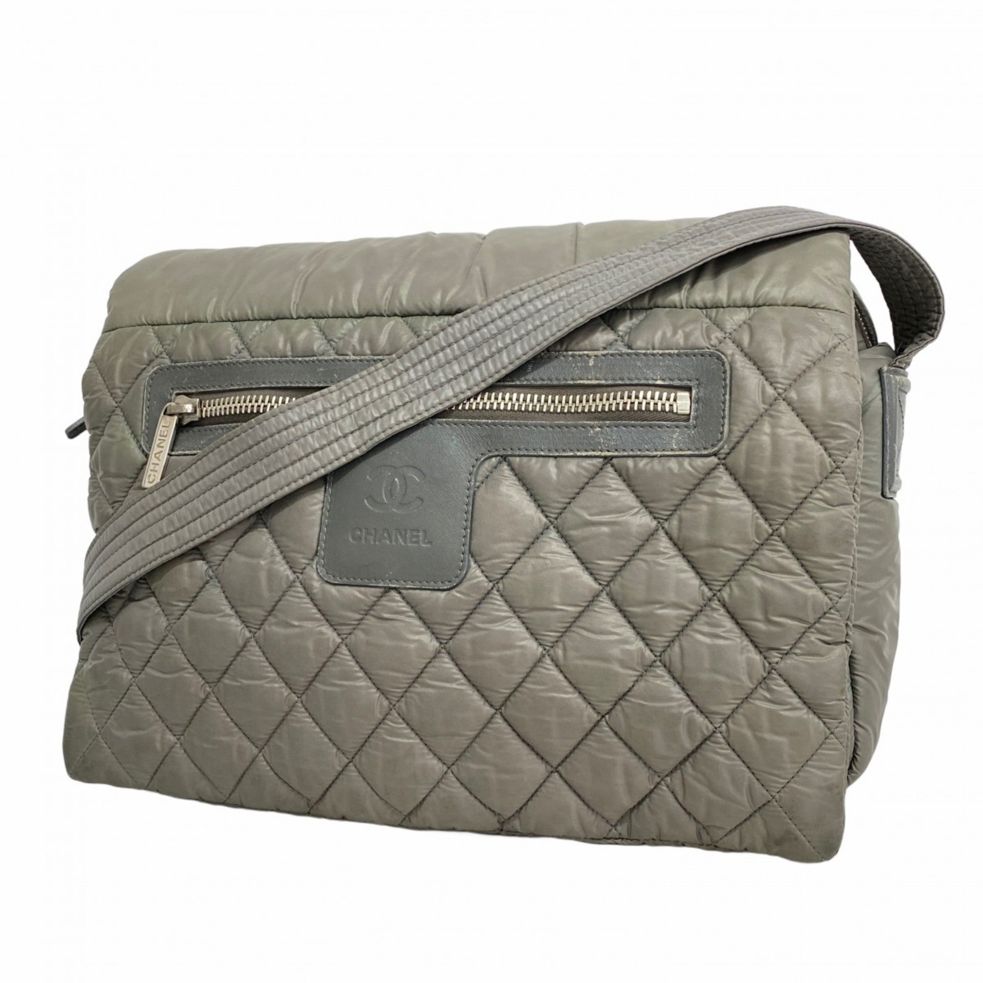 Coco Cocoon Messenger Bag Quilted Nylon Large