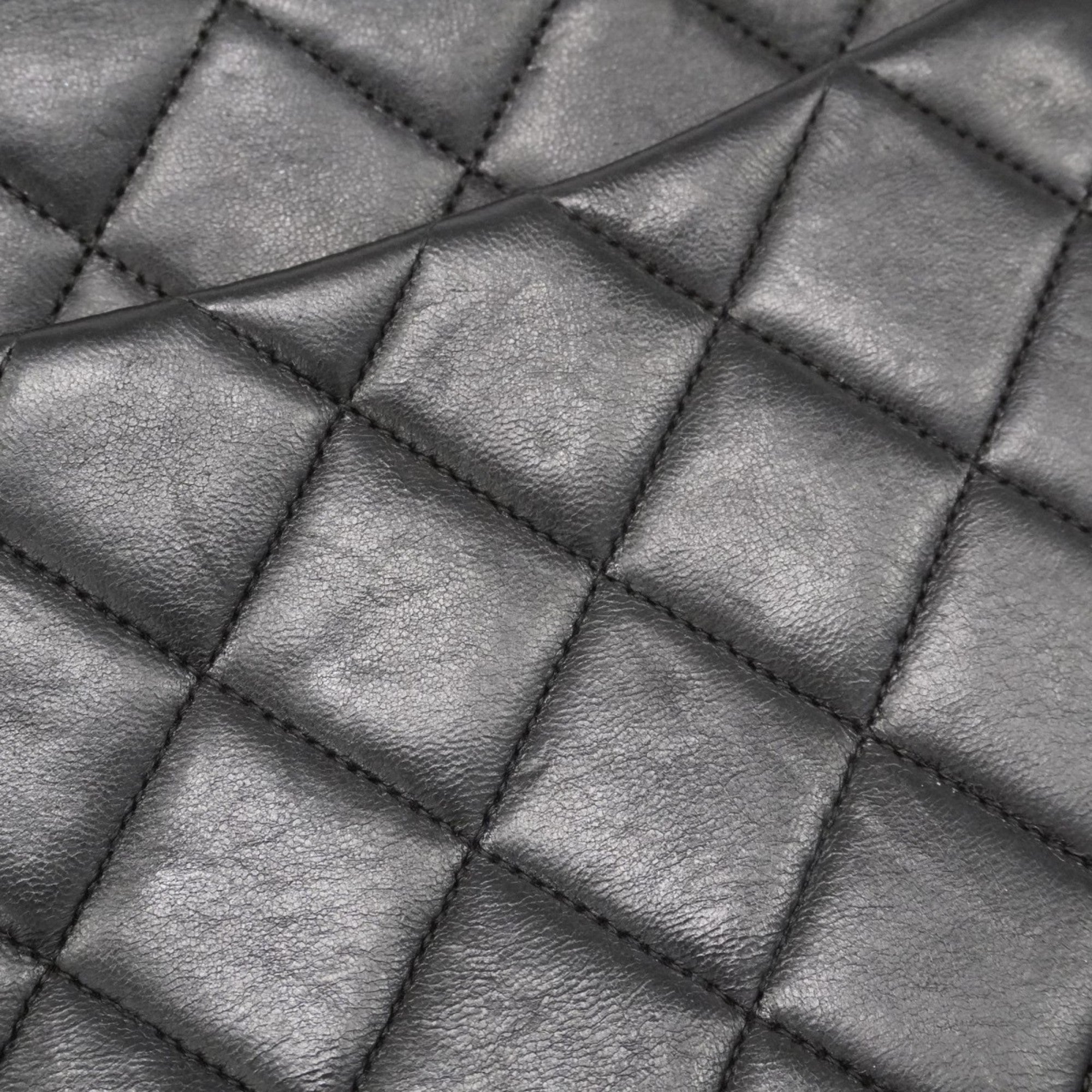Vintage Classic Single Flap Bag Quilted Lambskin Jumbo