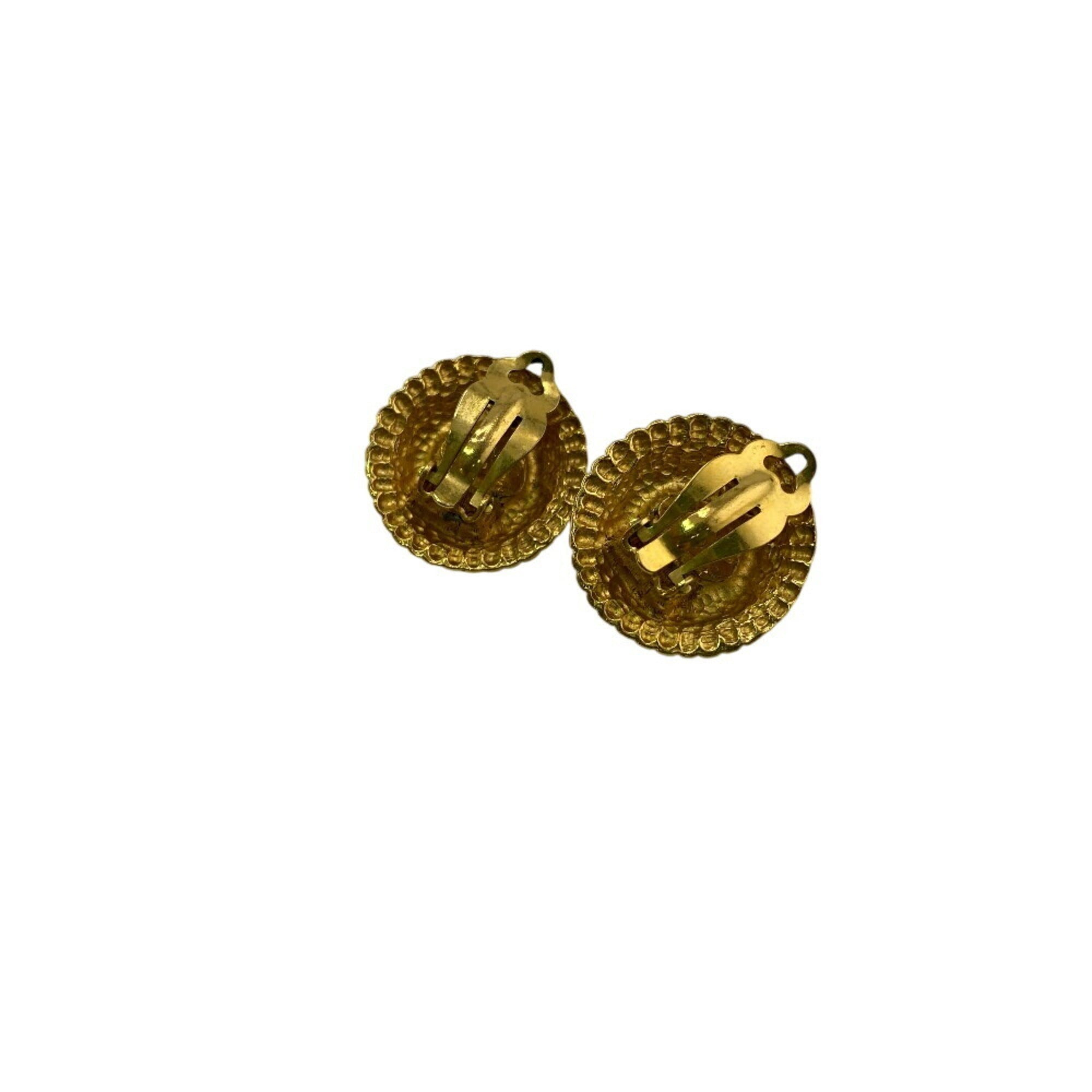 Earrings Pearl Gold-Tone Metal