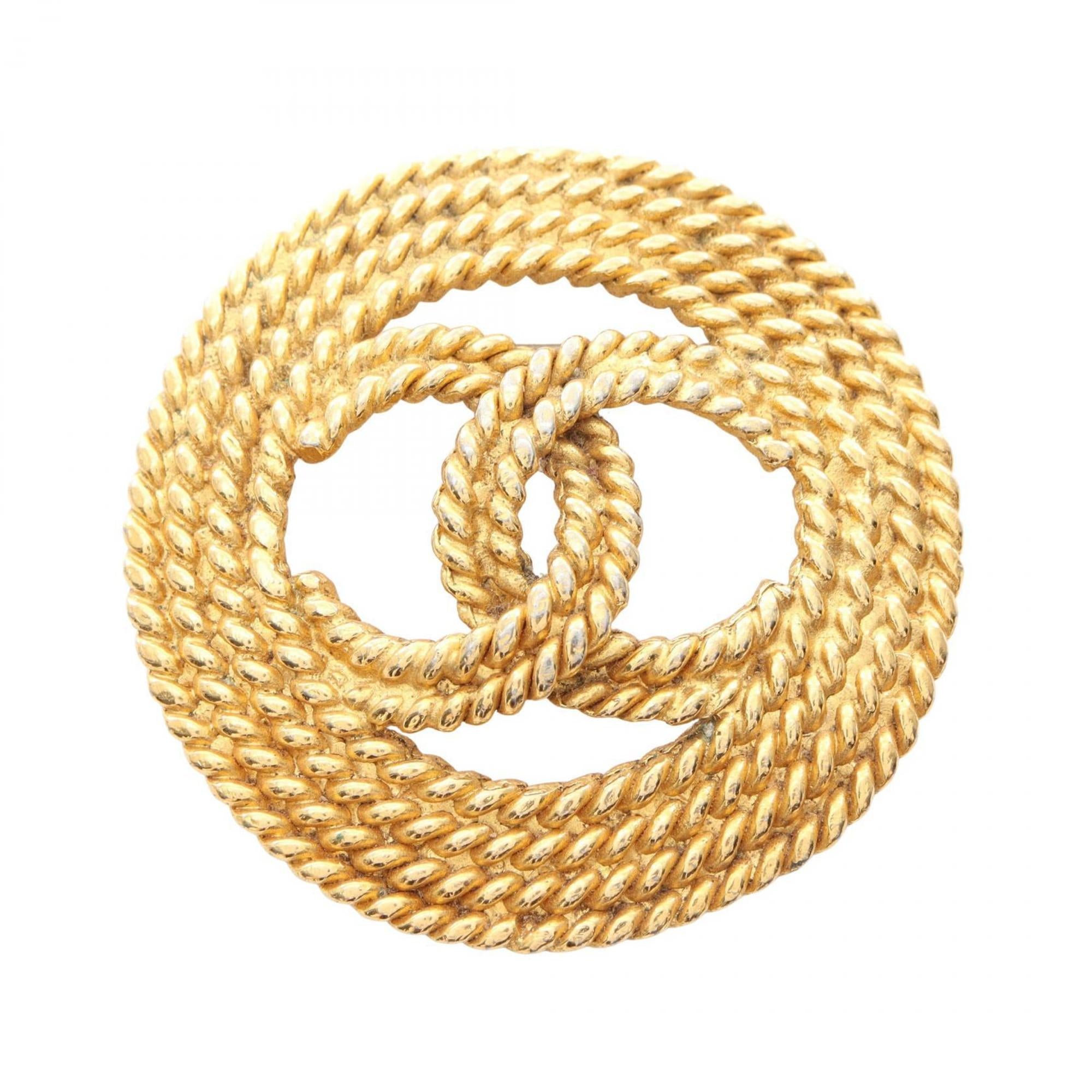 CC Logo Brooch Metal