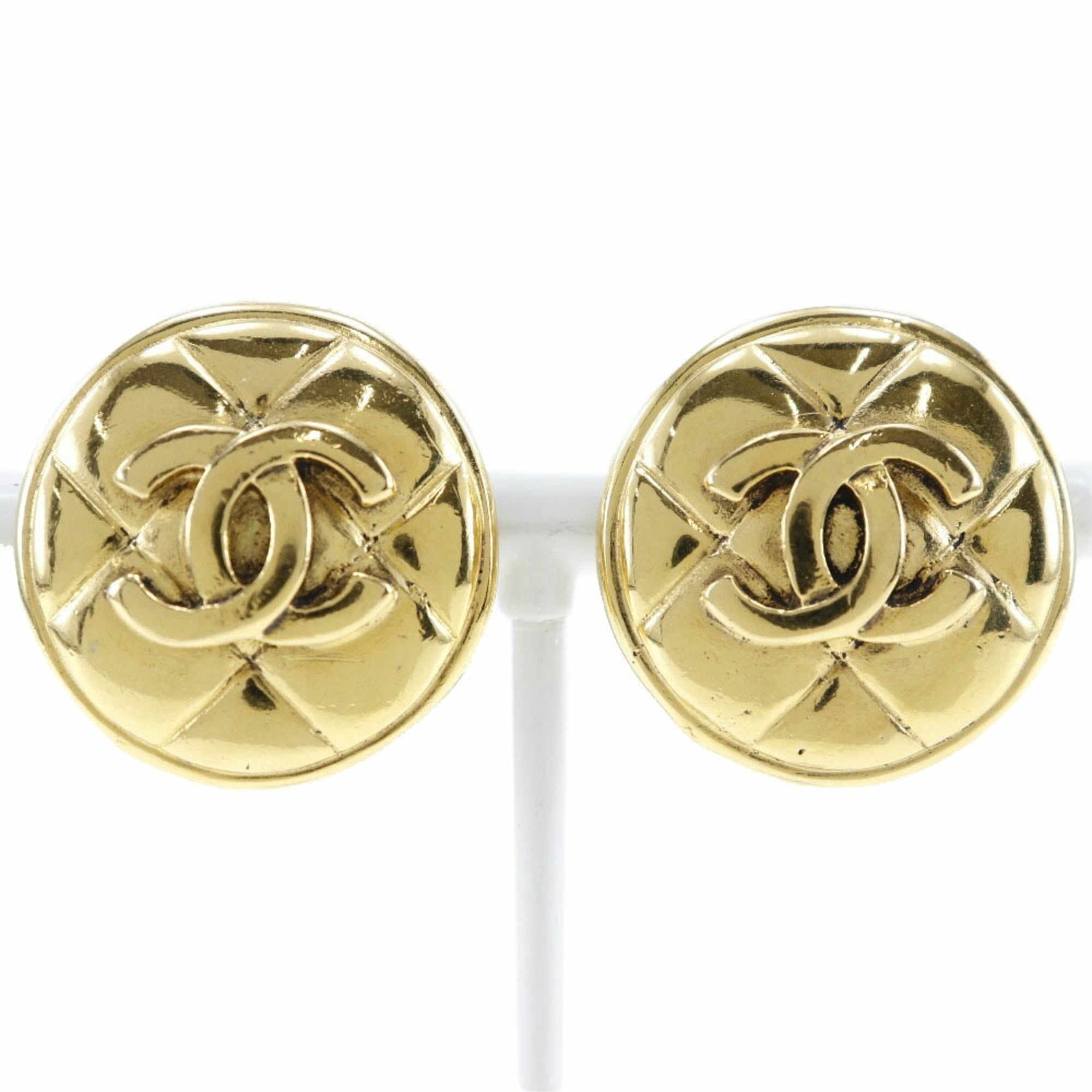 CC Logo Clip-On Earrings Metal