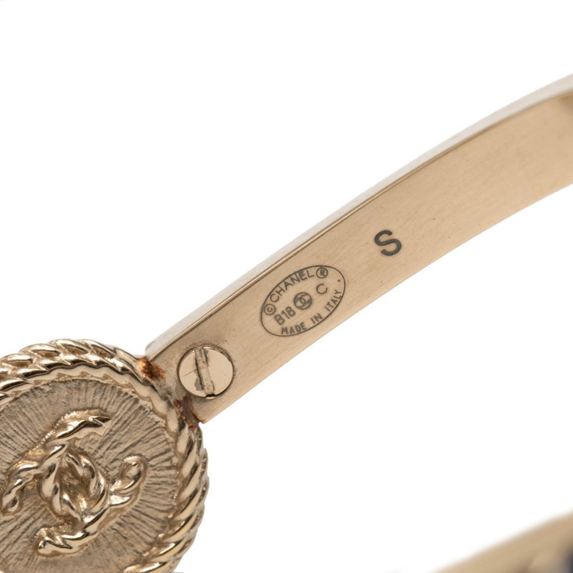 CC Logo Bracelet Gold-Tone Metal