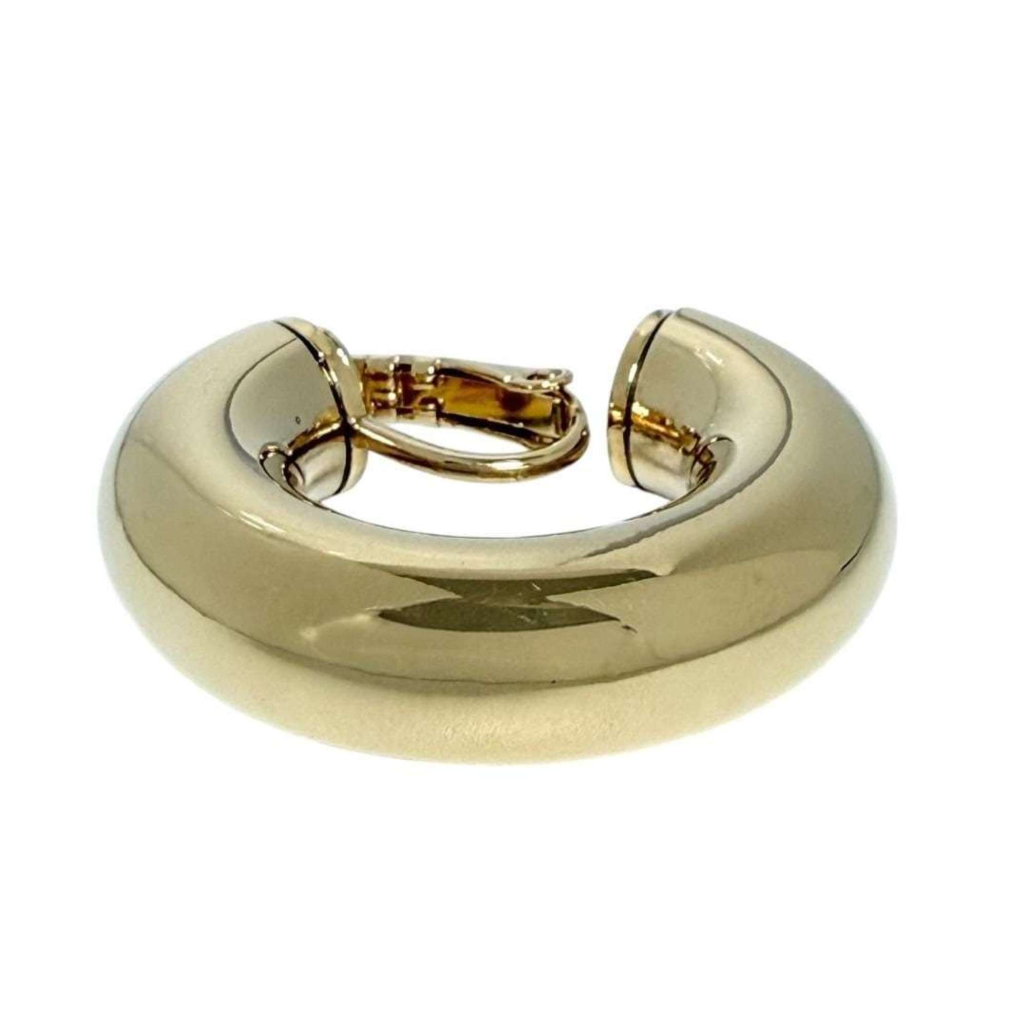Single Clip-On Earring Hoop Clip-On Gold-Tone Metal