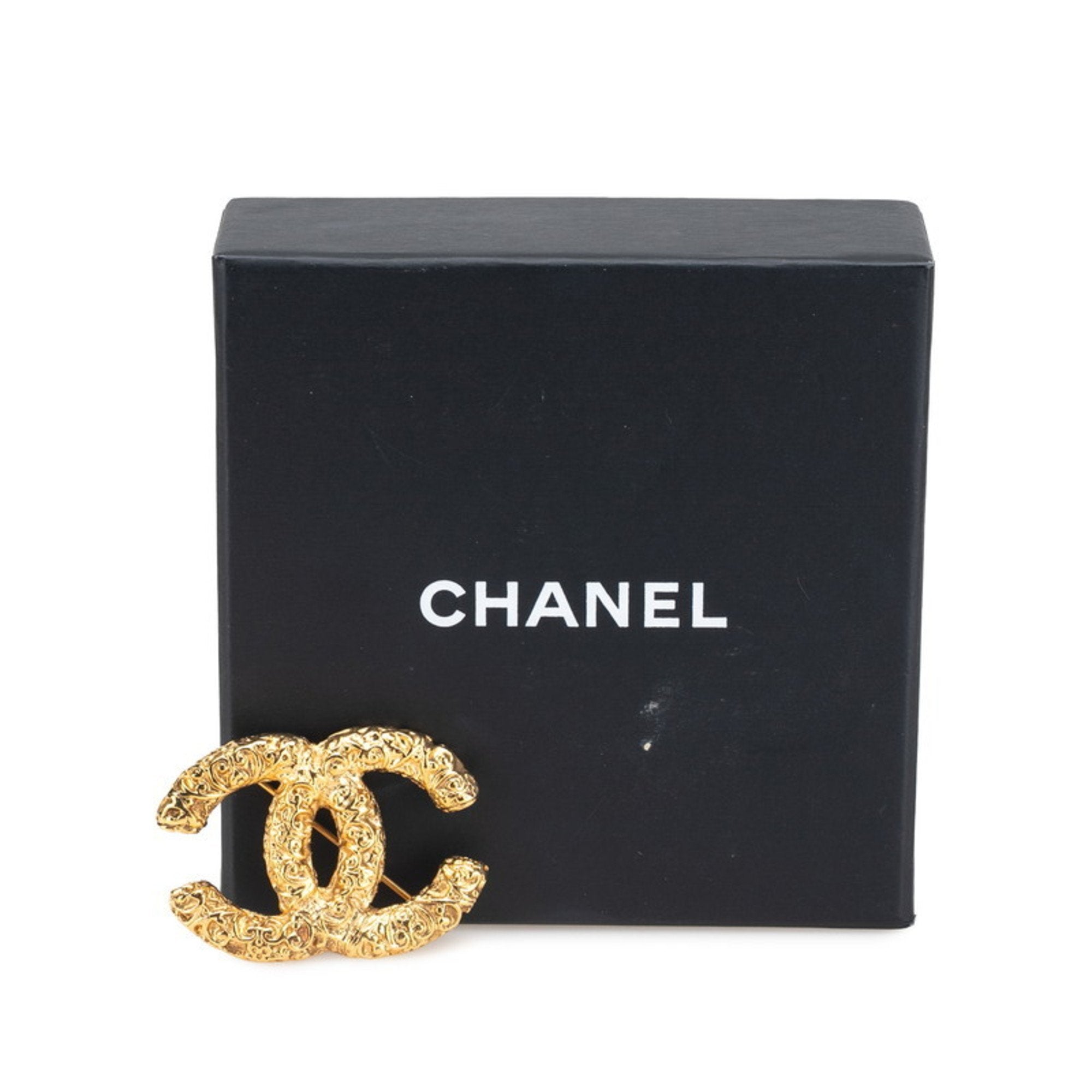 CC Logo Brooch Metal