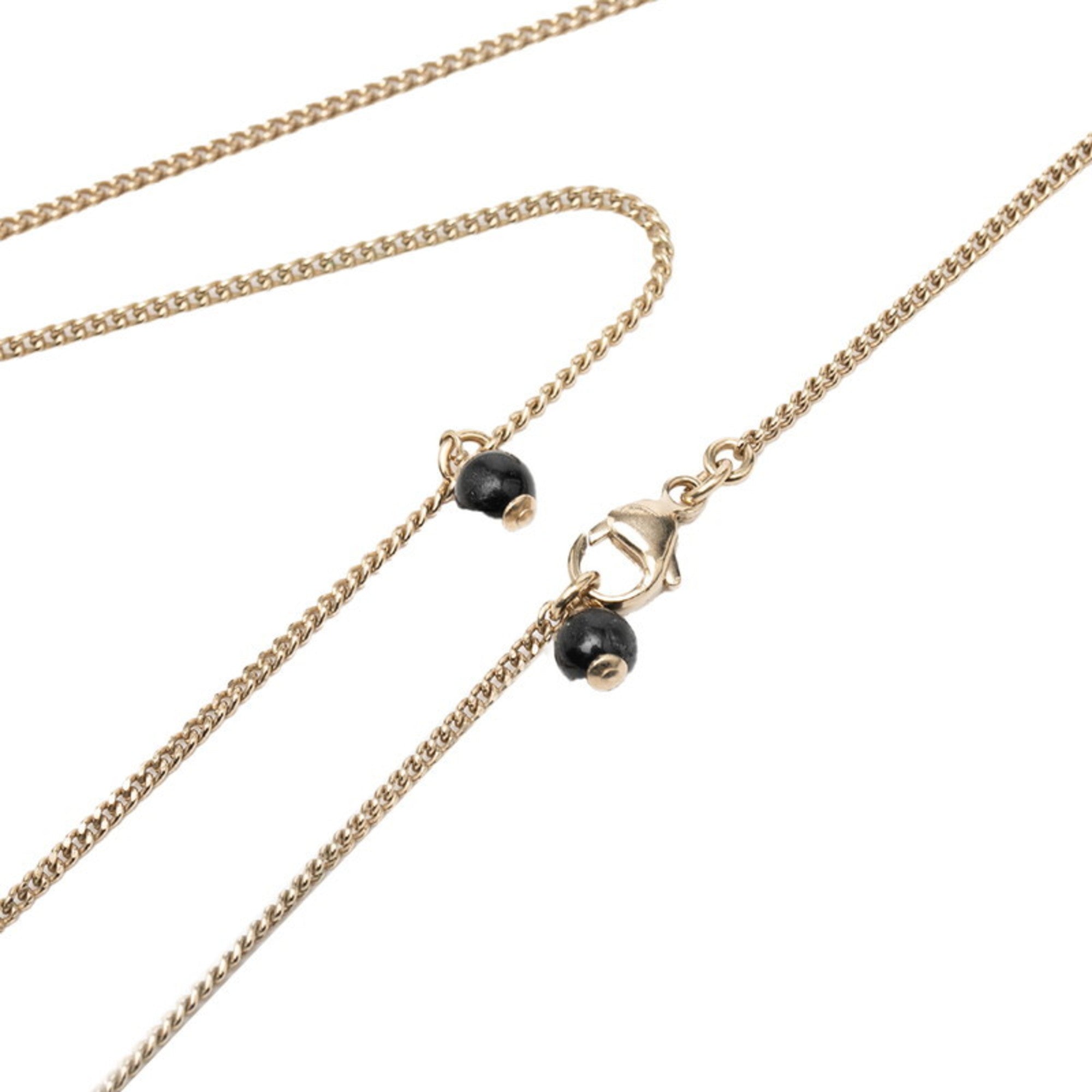 CC Logo Pendant Necklace Metal