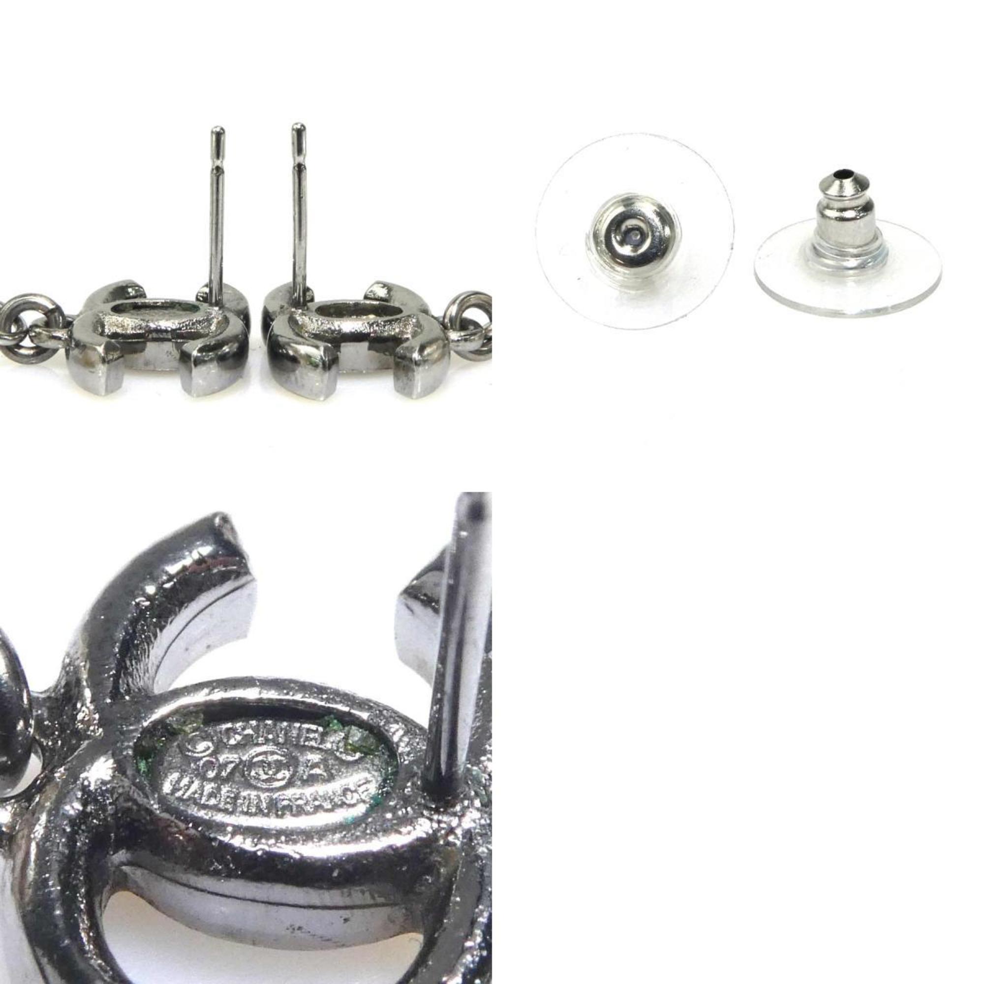 CC Logo Earrings Silver-Tone Metal Silver-Tone Metal