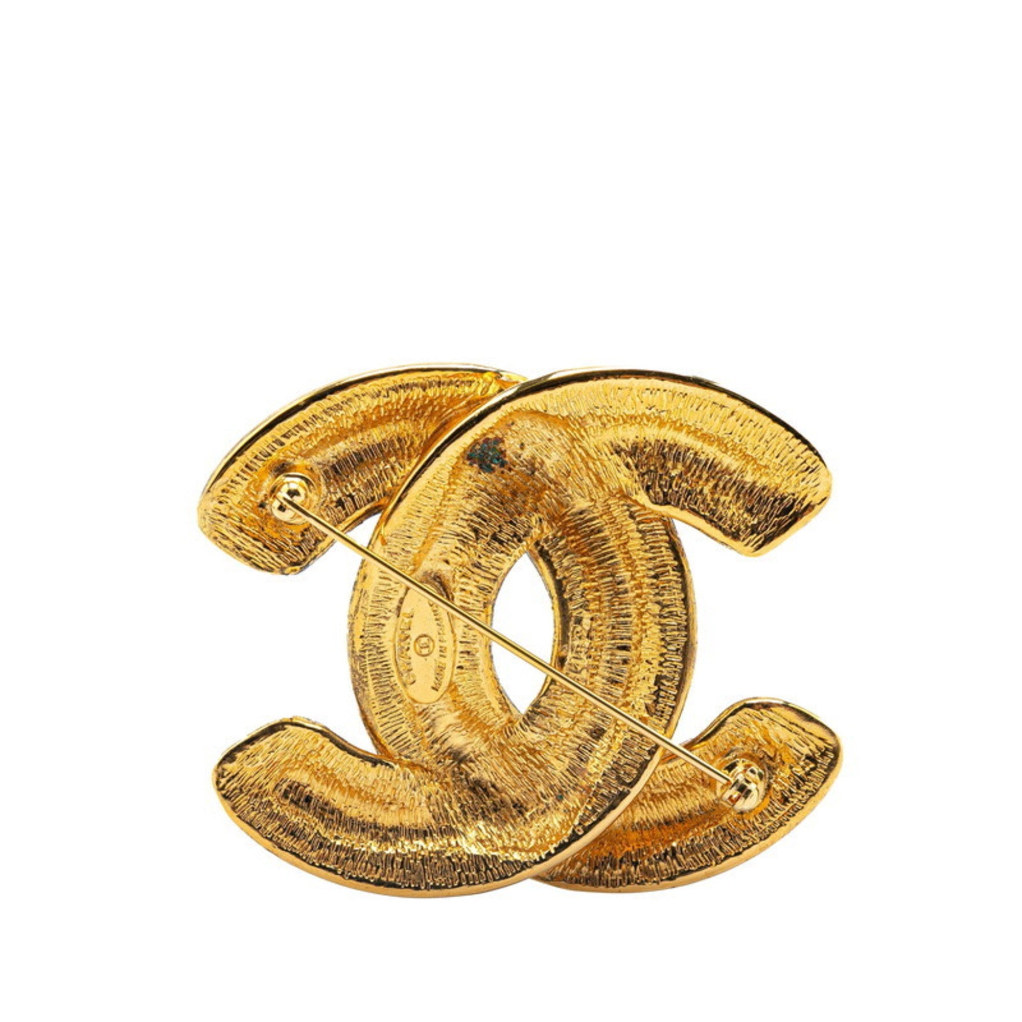 CC Logo Brooch Metal