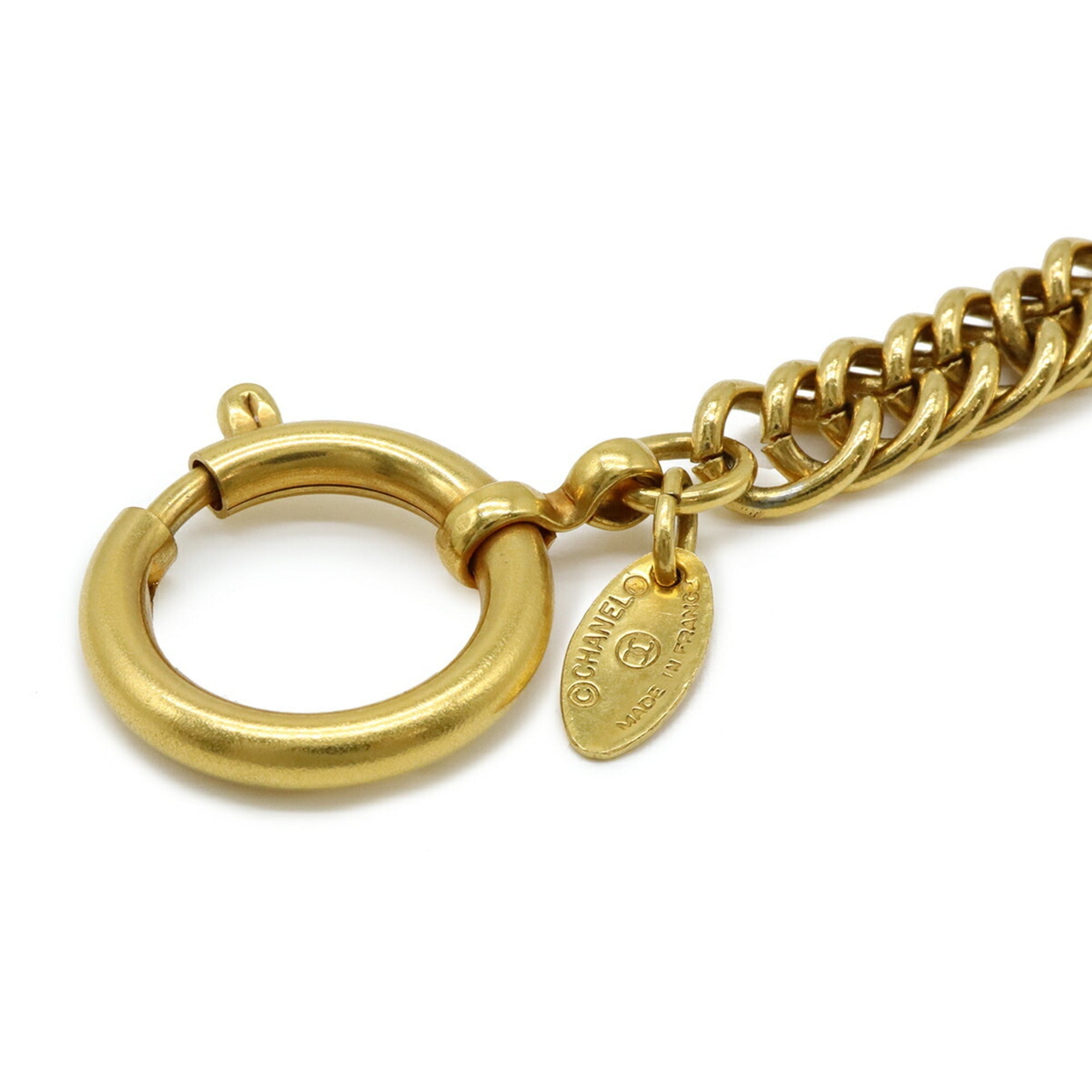 CC Logo Round Chain Necklace Metal