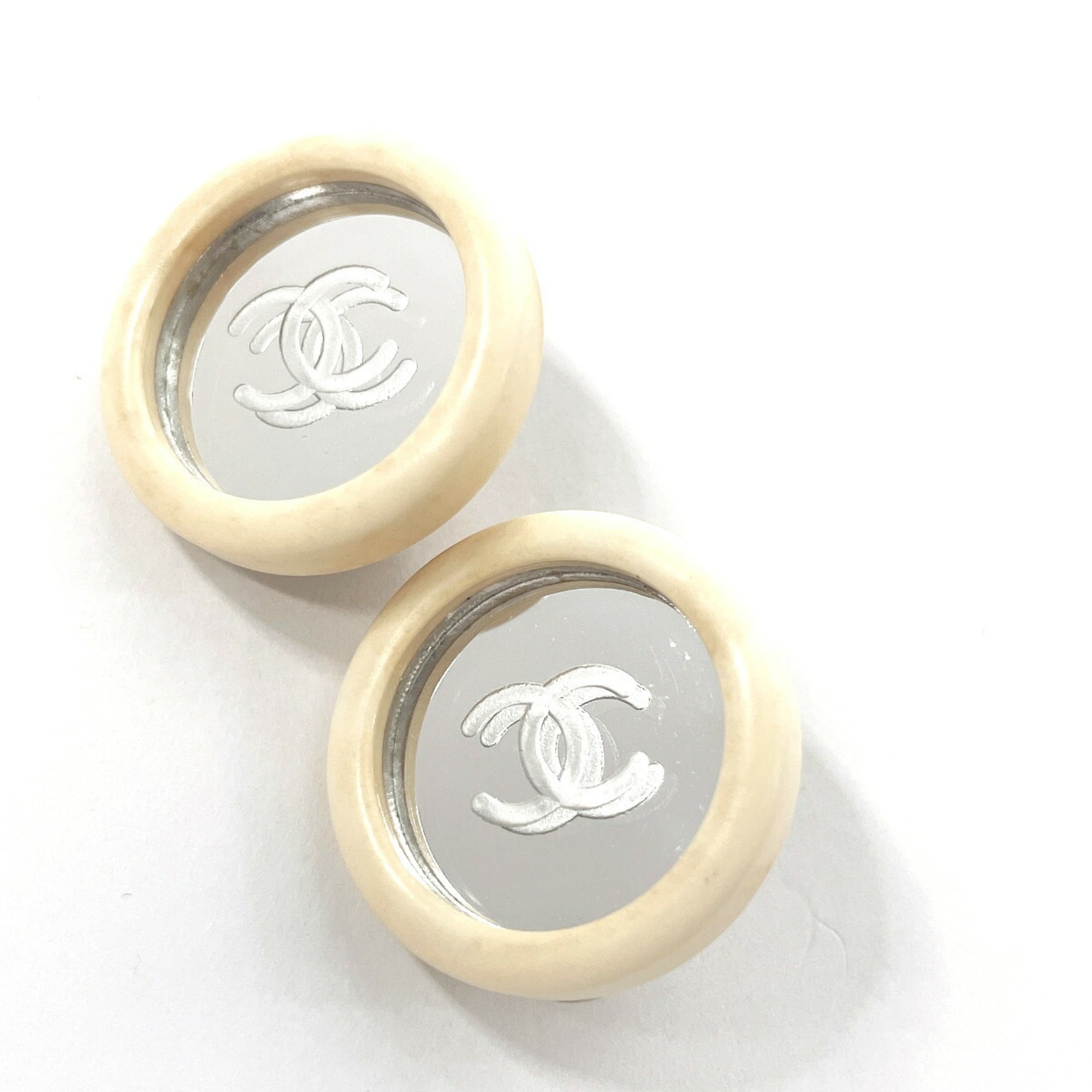 CC Logo Clip-On Earrings Metal