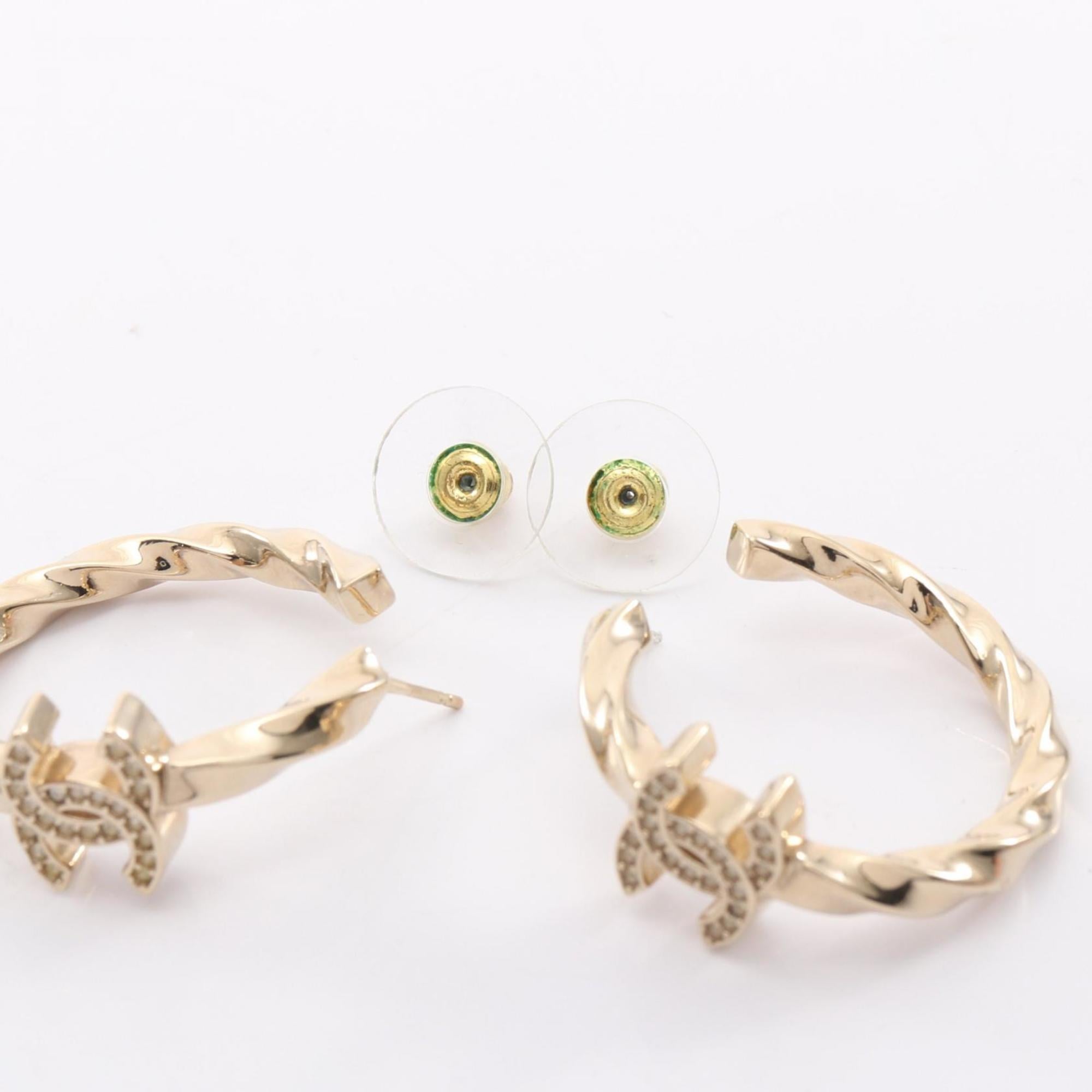 CC Logo Hoop Earrings Metal