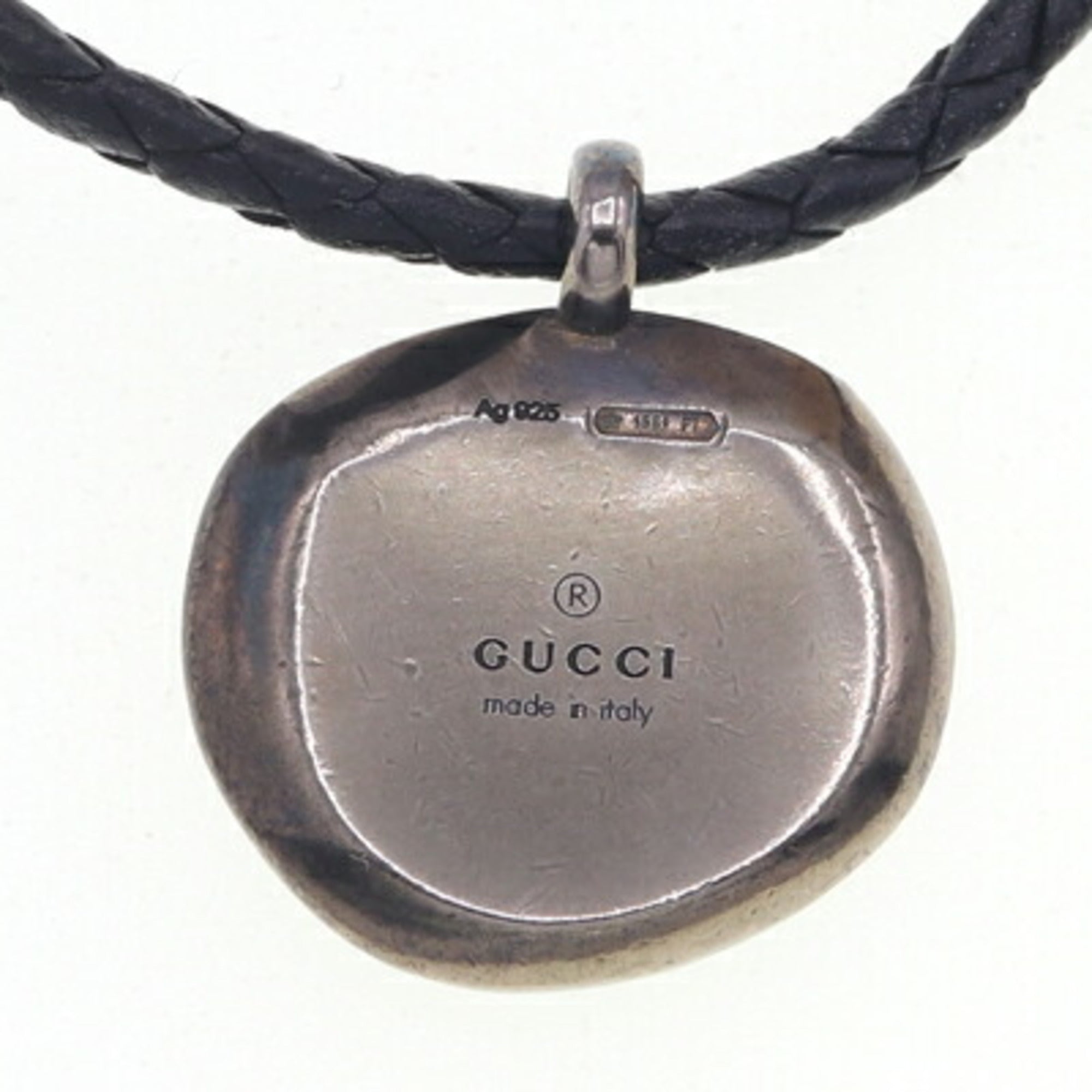 Crest Coin Pendant Necklace Sterling Silver