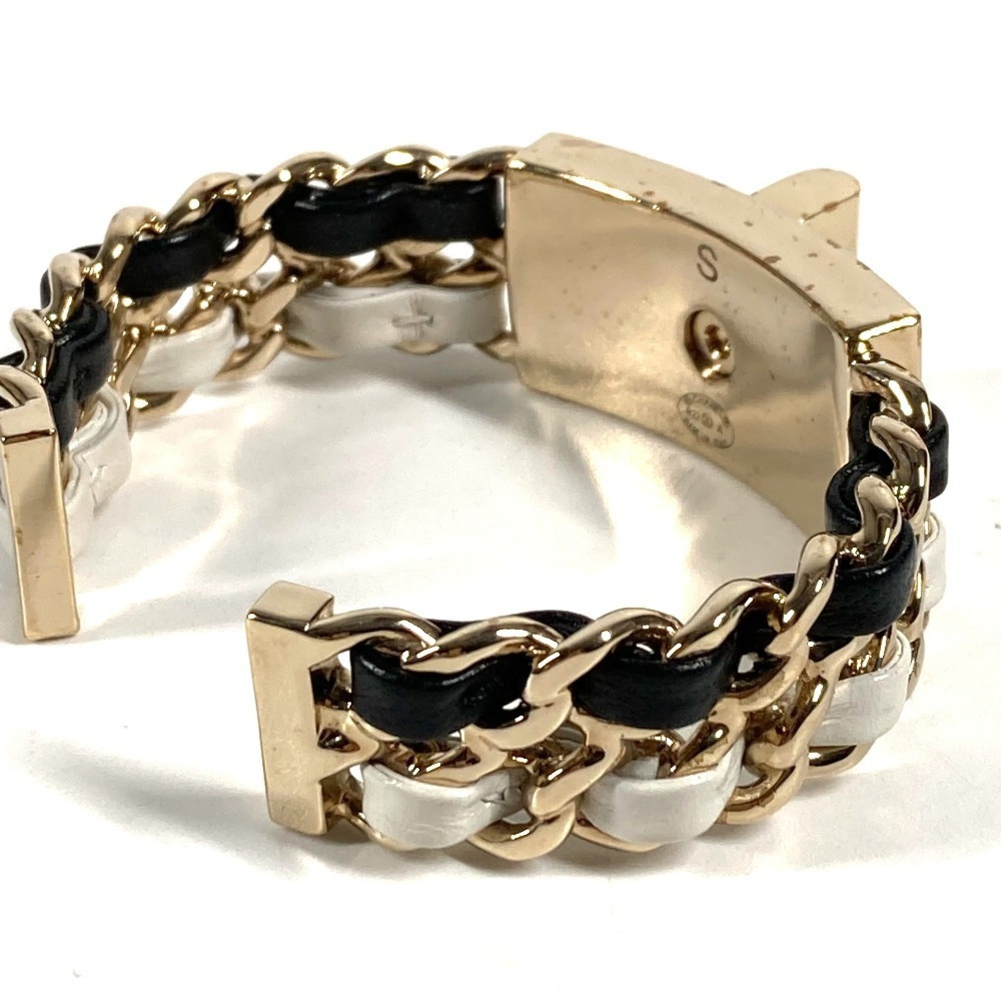 CC Logo Chain Bracelet Gold-Tone Metal