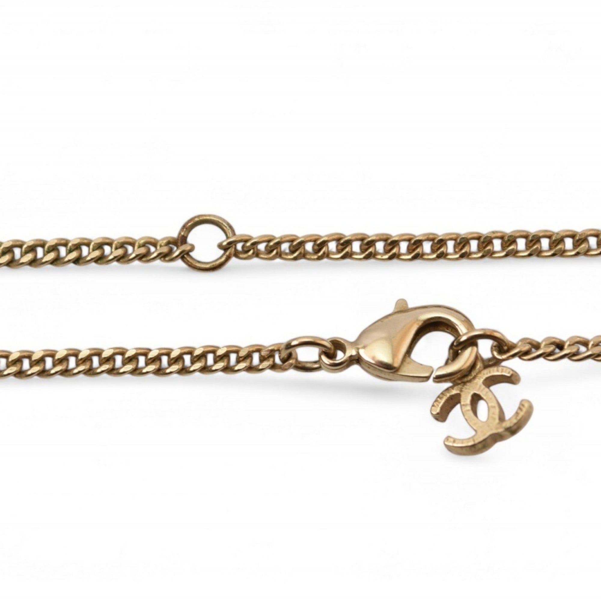 CC Logo Pendant Necklace Metal