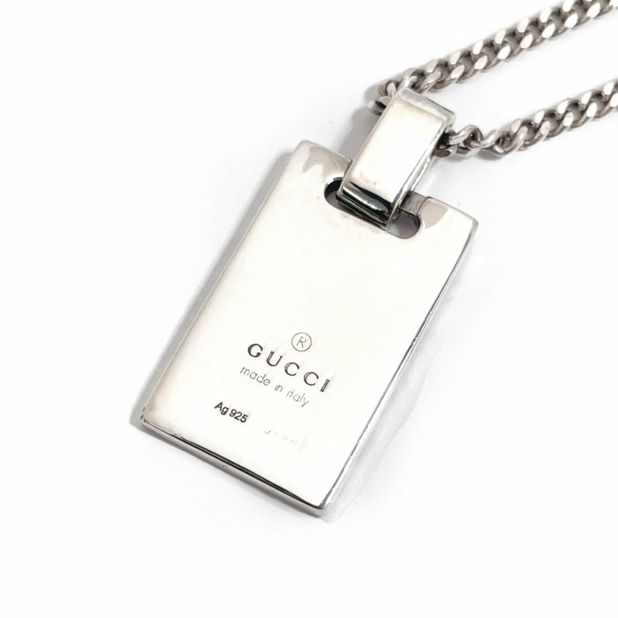 Diamante Sherry Pendant Necklace Sterling Silver