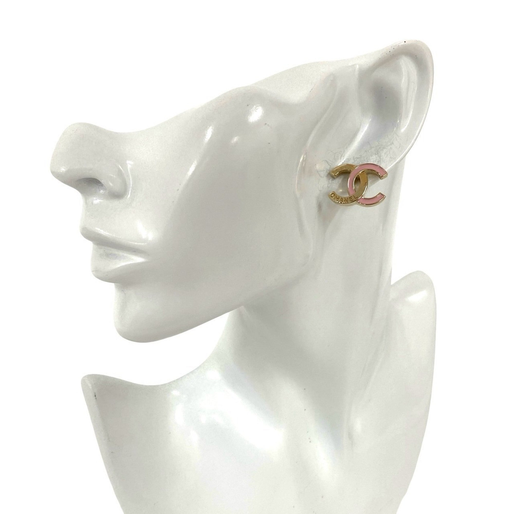 CC Logo Earrings Metal Gold-Tone Metal