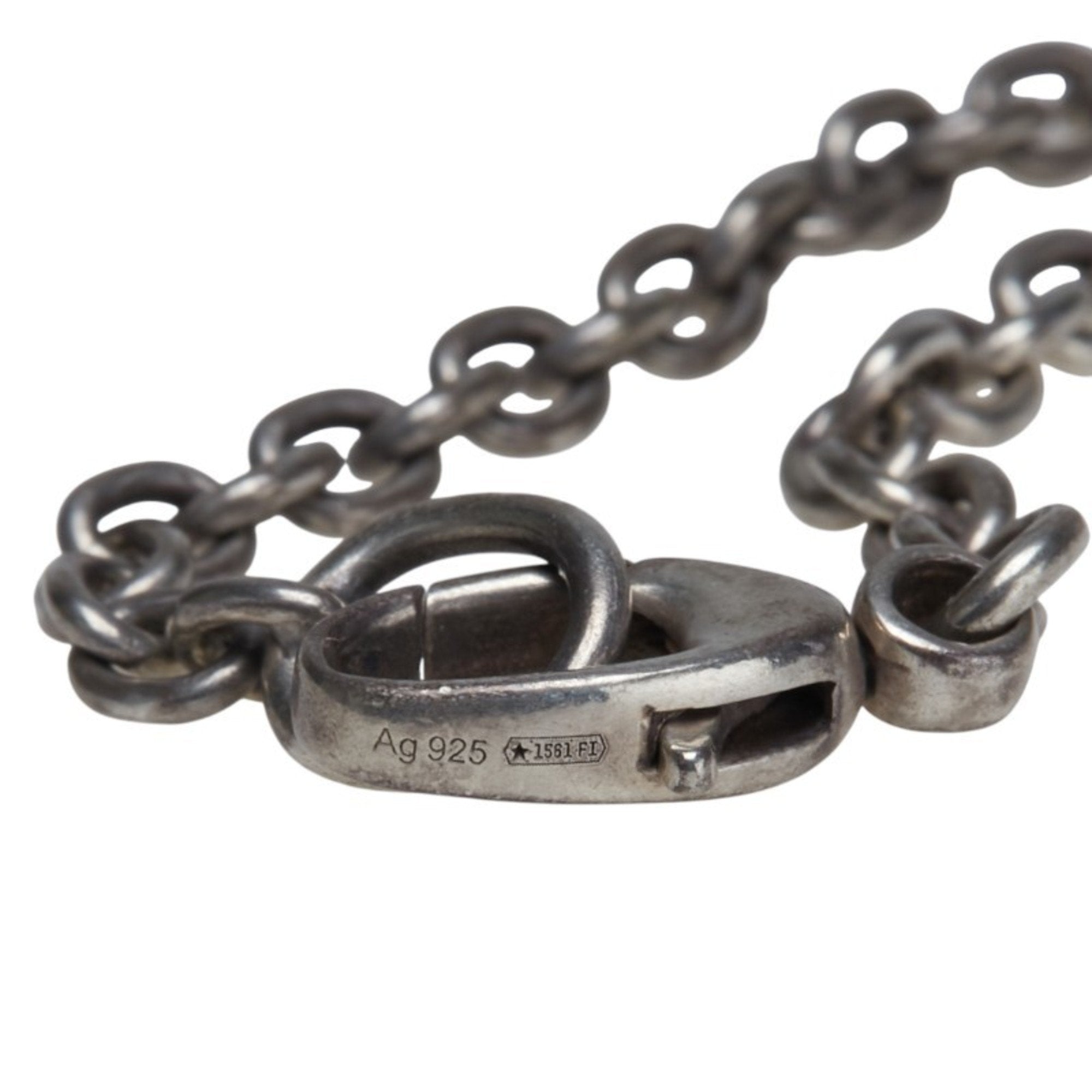 Interlocking G Pendant Necklace Sterling Silver