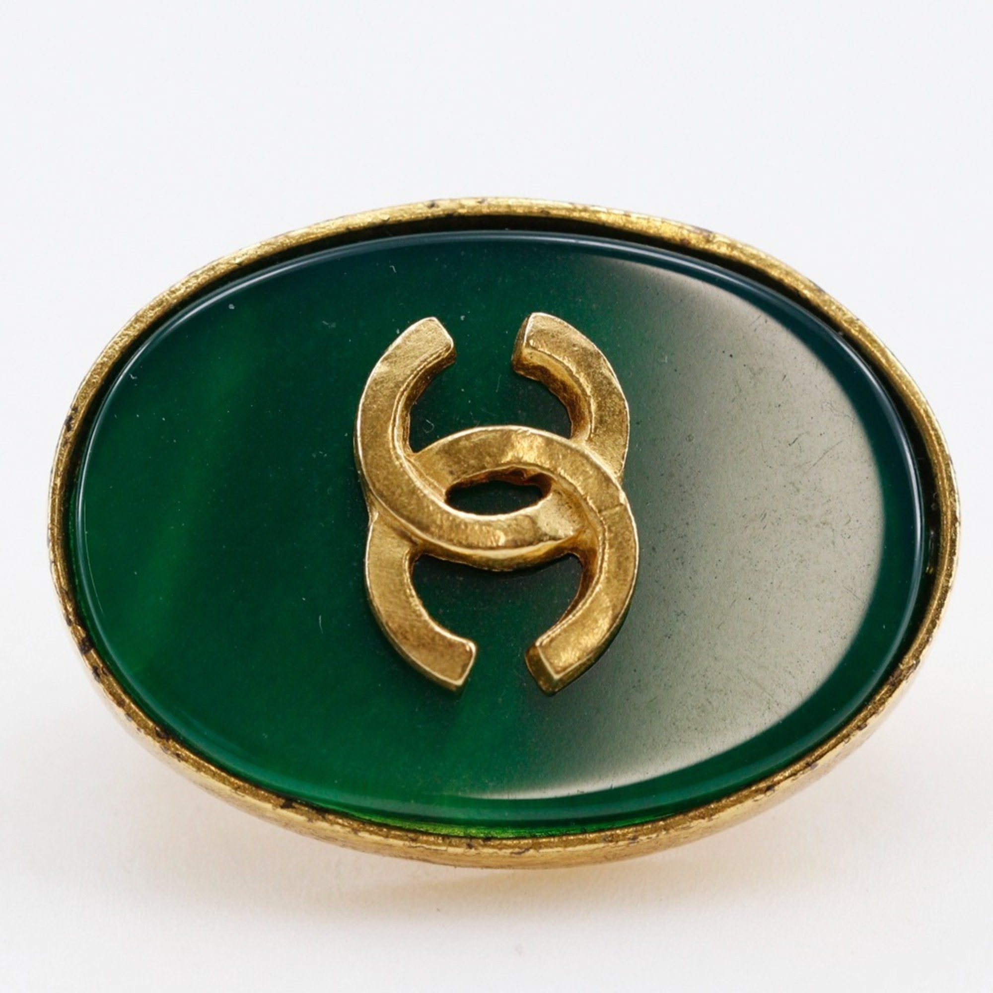 CC Logo Clip-On Earrings Metal Gold-Tone Metal