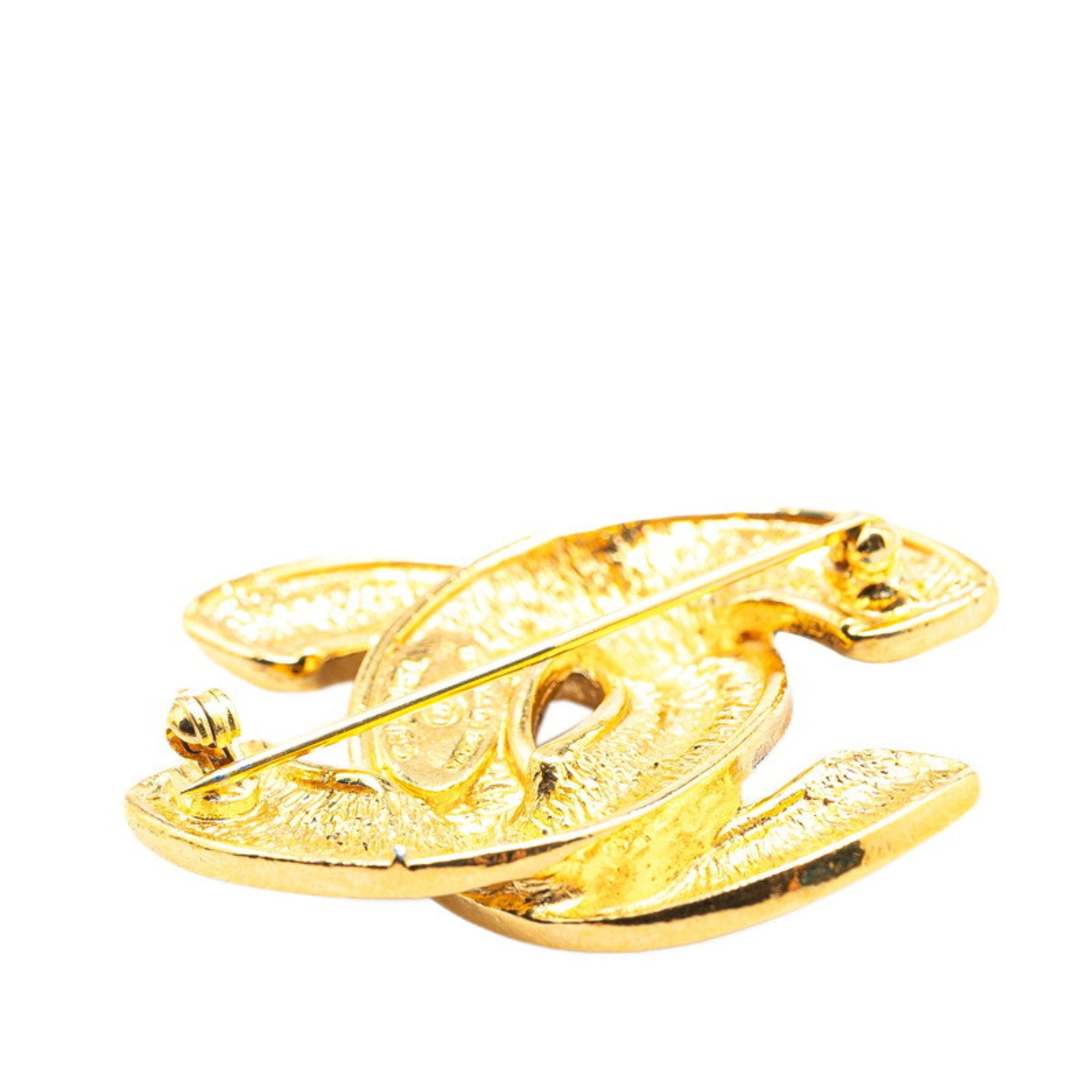 CC Logo Brooch Metal
