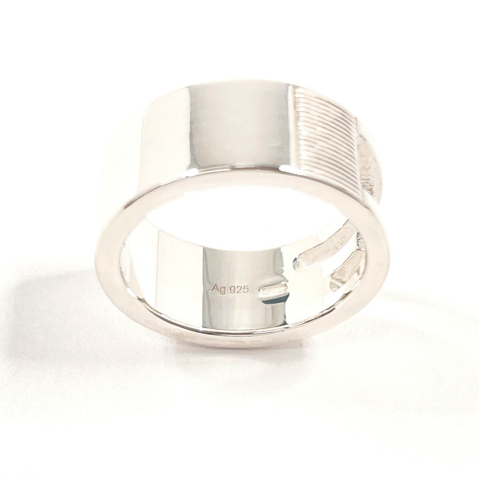 Cutout G Ring Sterling Silver