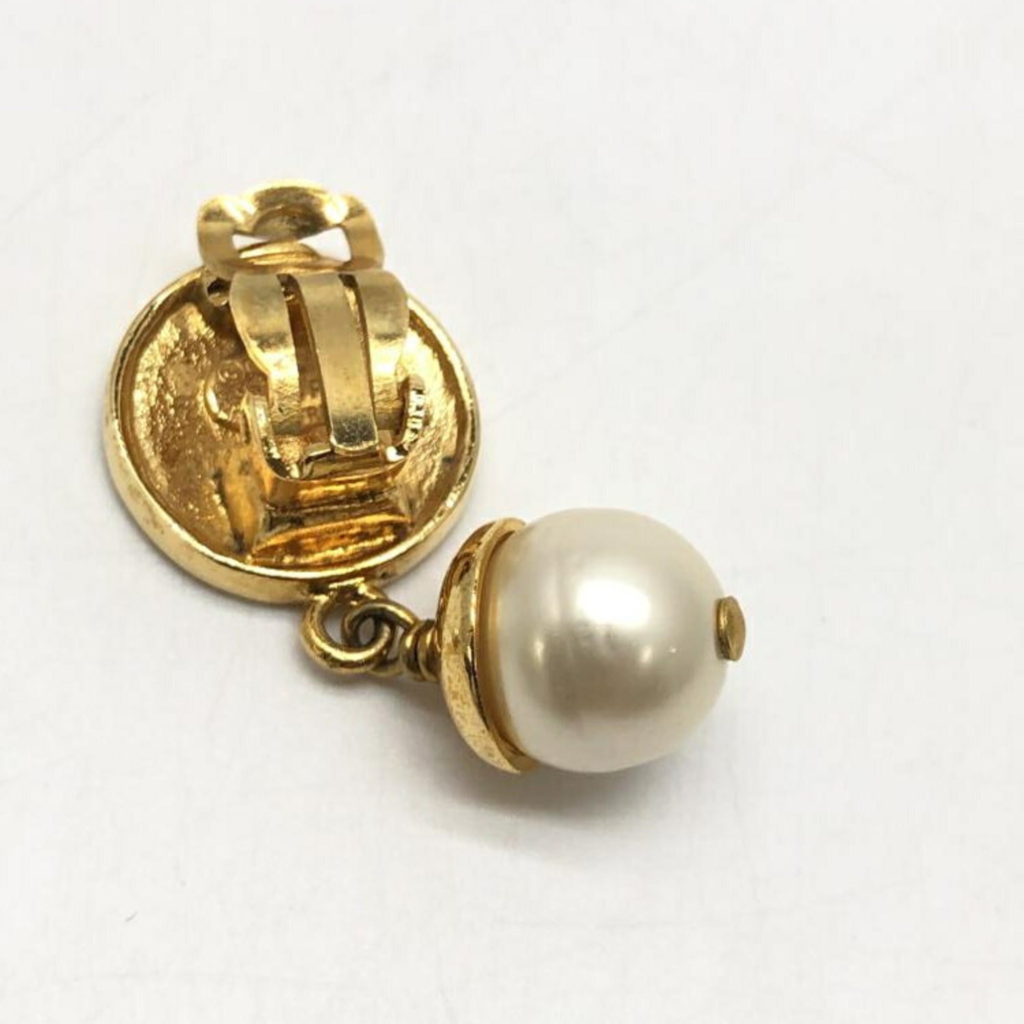 CC Logo Clip-On Earrings Metal