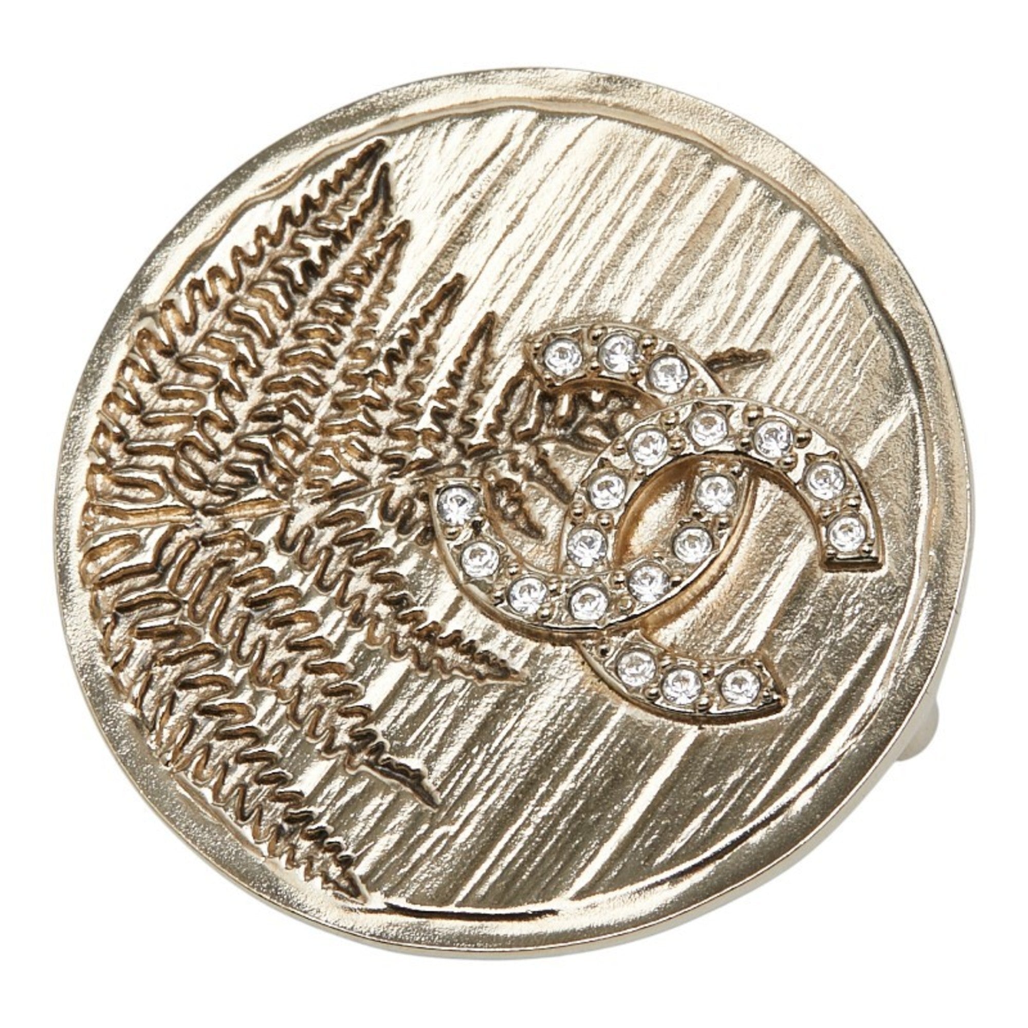 CC Logo Brooch Metal
