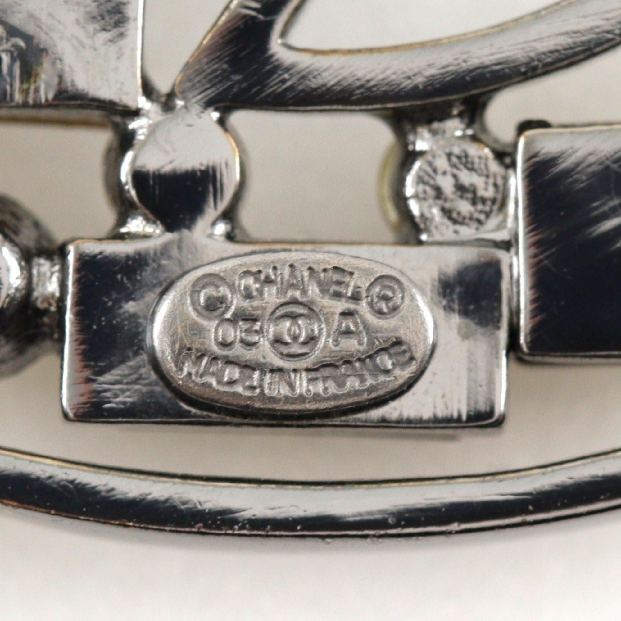 CC Logo Pendant Necklace Sterling Silver