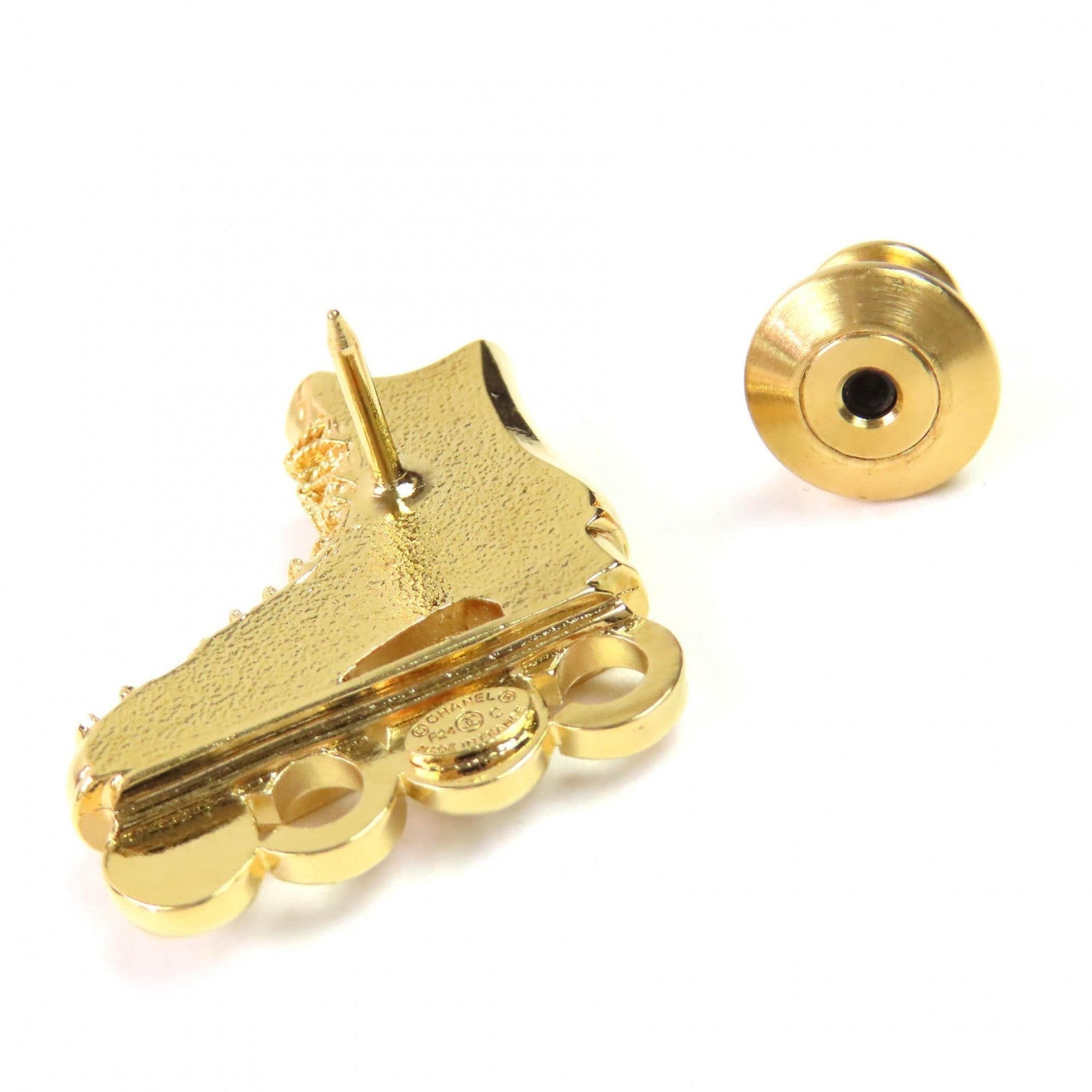 CC Logo Brooch Metal