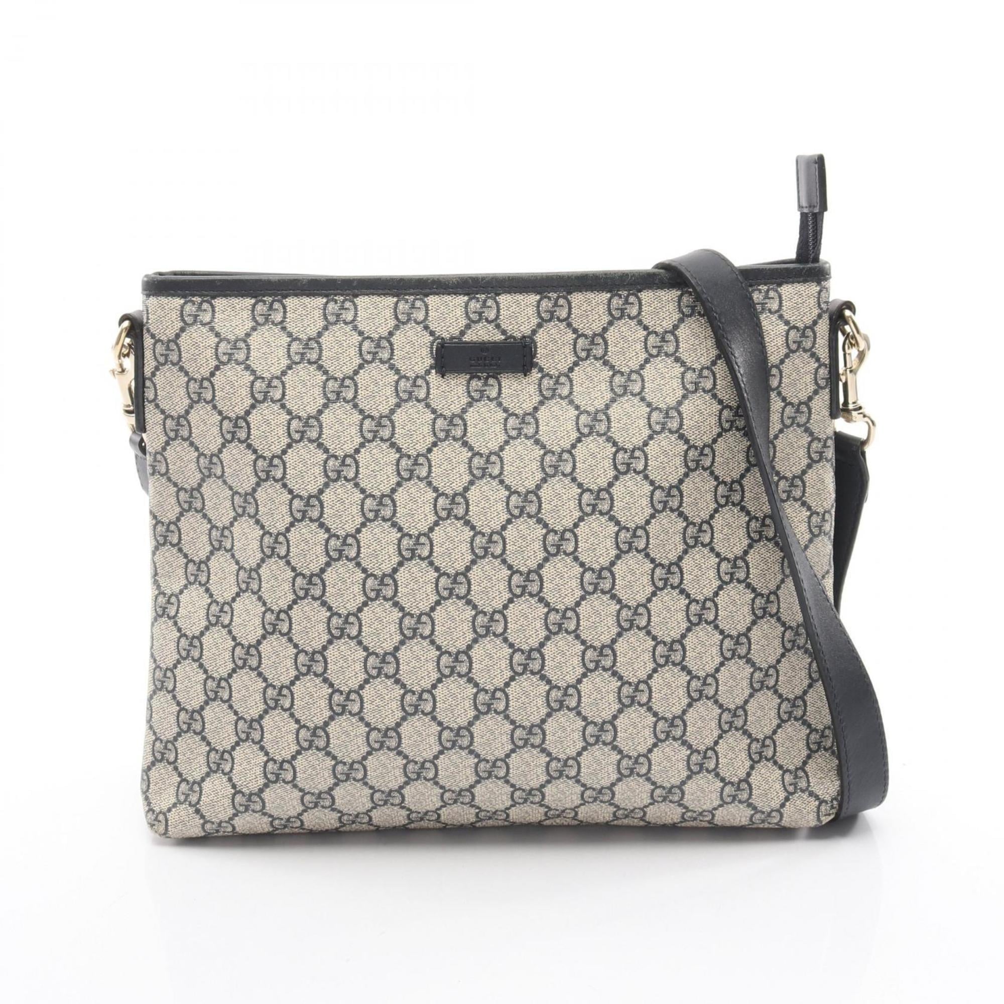 Zip Top Messenger Bag GG Coated Canvas Medium