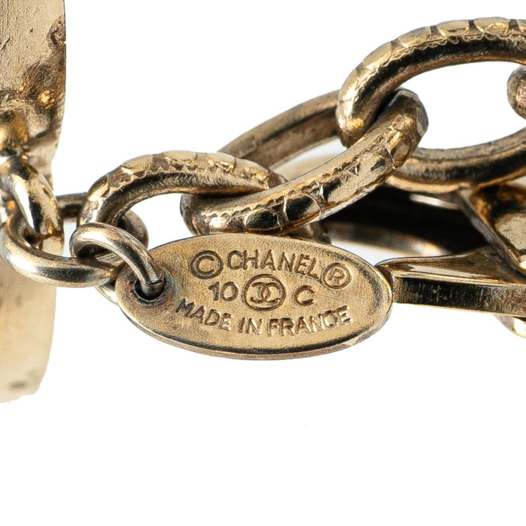 CC Logo Bracelet Gold-Tone Metal