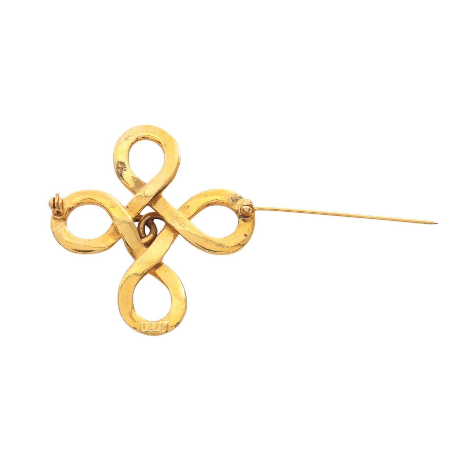 CC Logo Brooch Metal