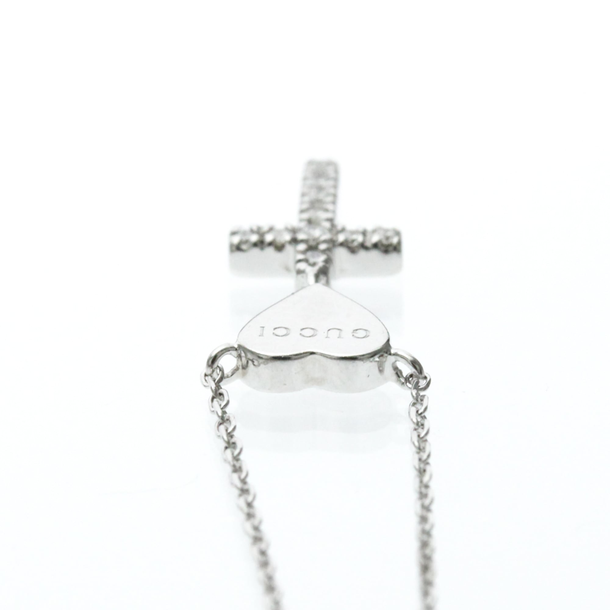 Pendant Necklace 18K White Gold with Diamond