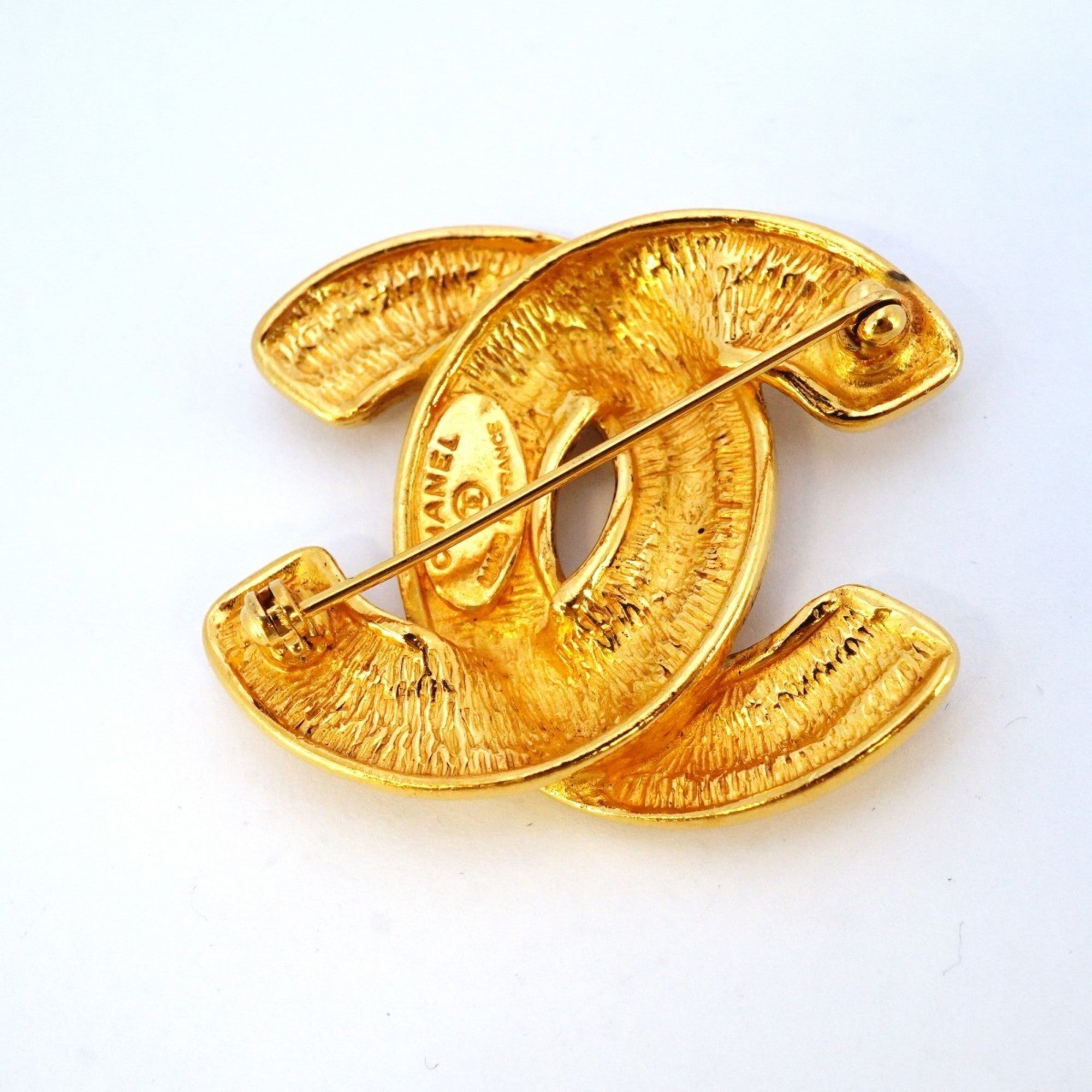 CC Logo Brooch Metal