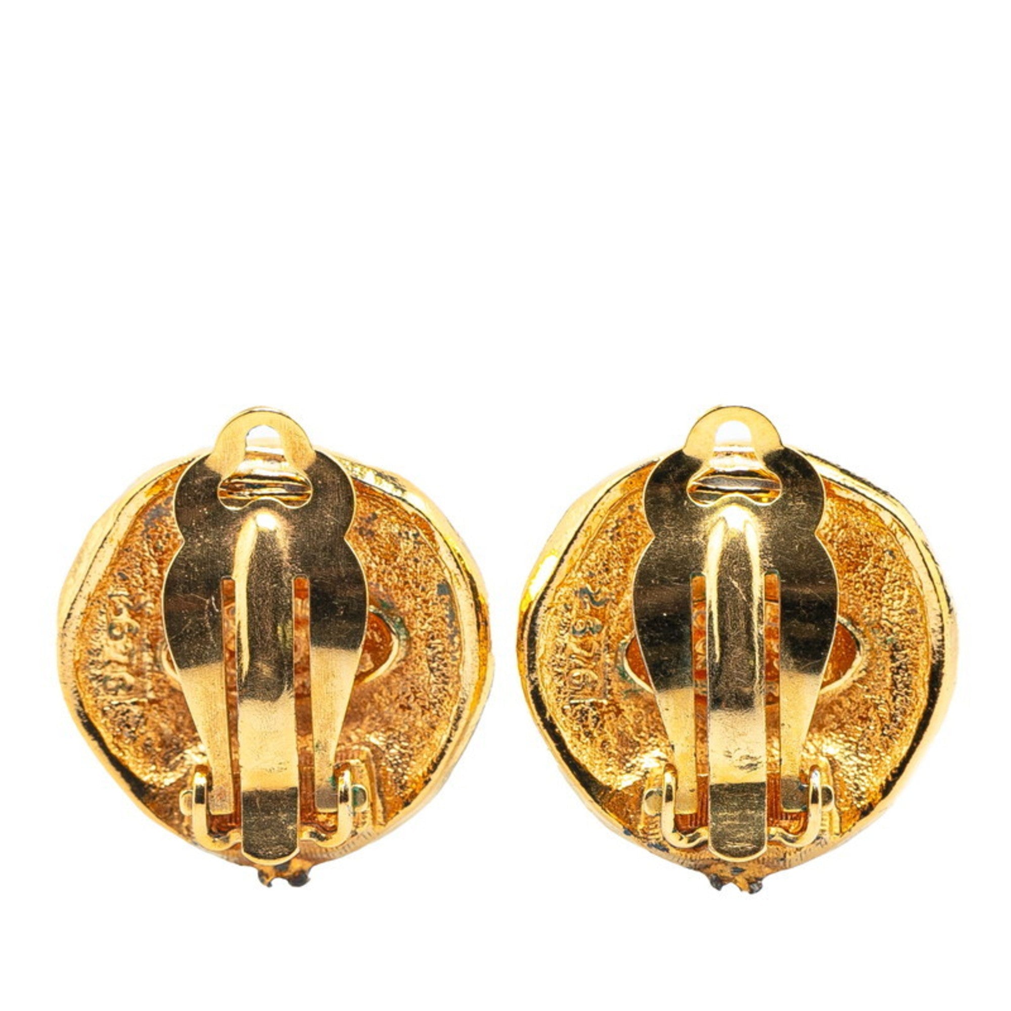 Earrings Gold-Tone Metal