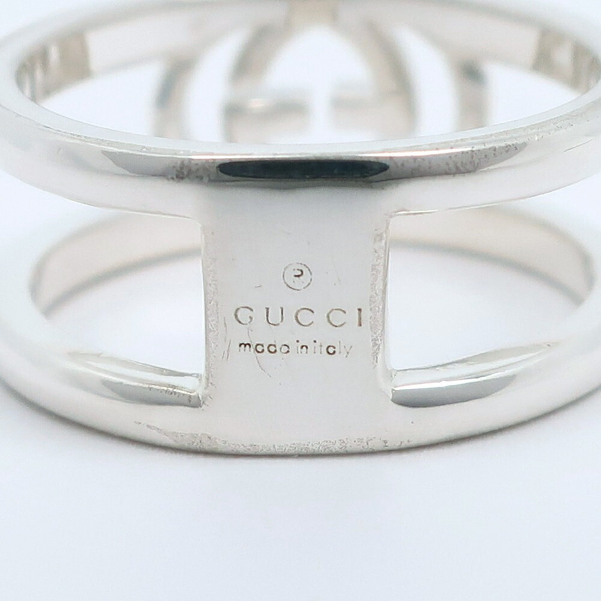 Interlocking G Band Ring Sterling Silver