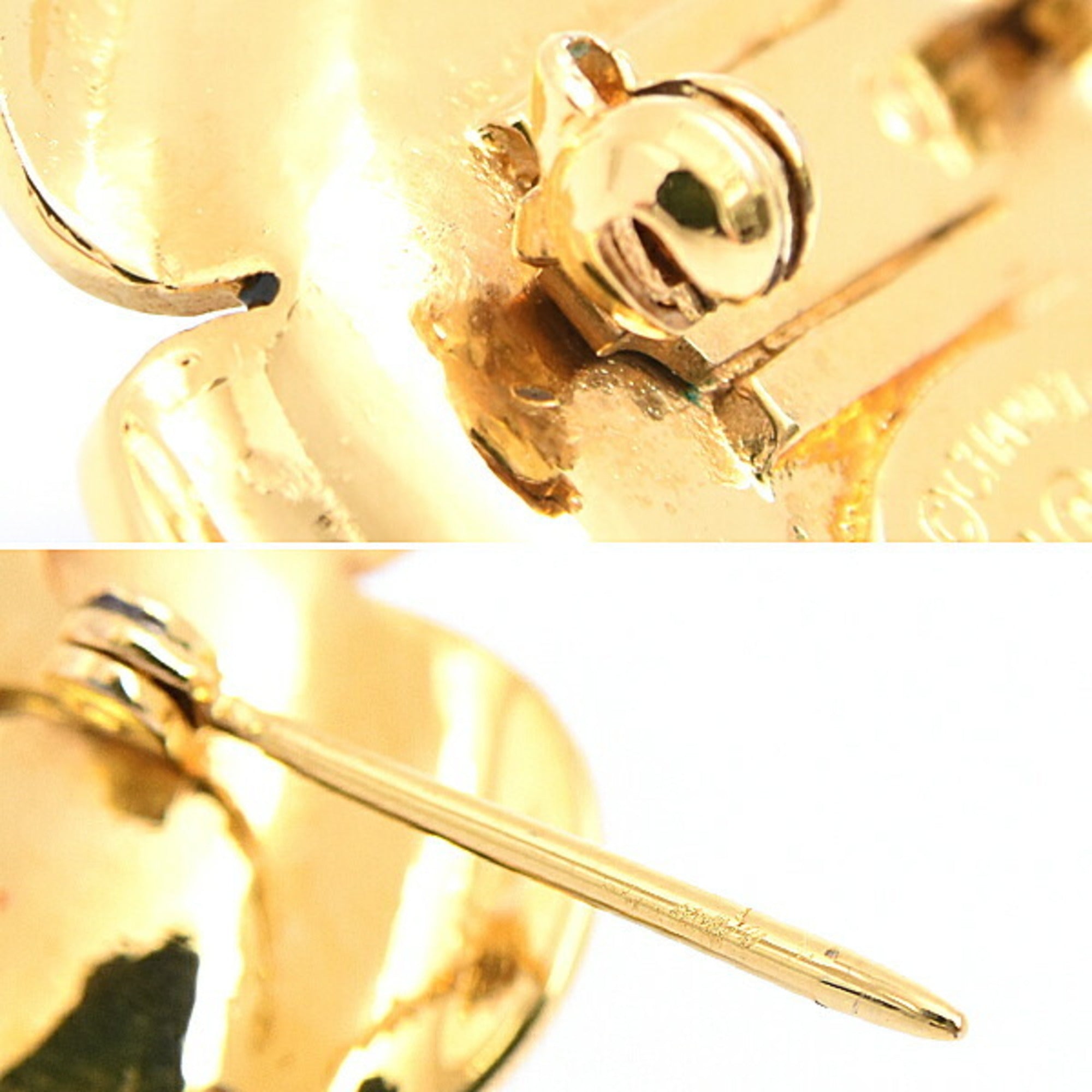 CC Logo Flower Brooch Metal